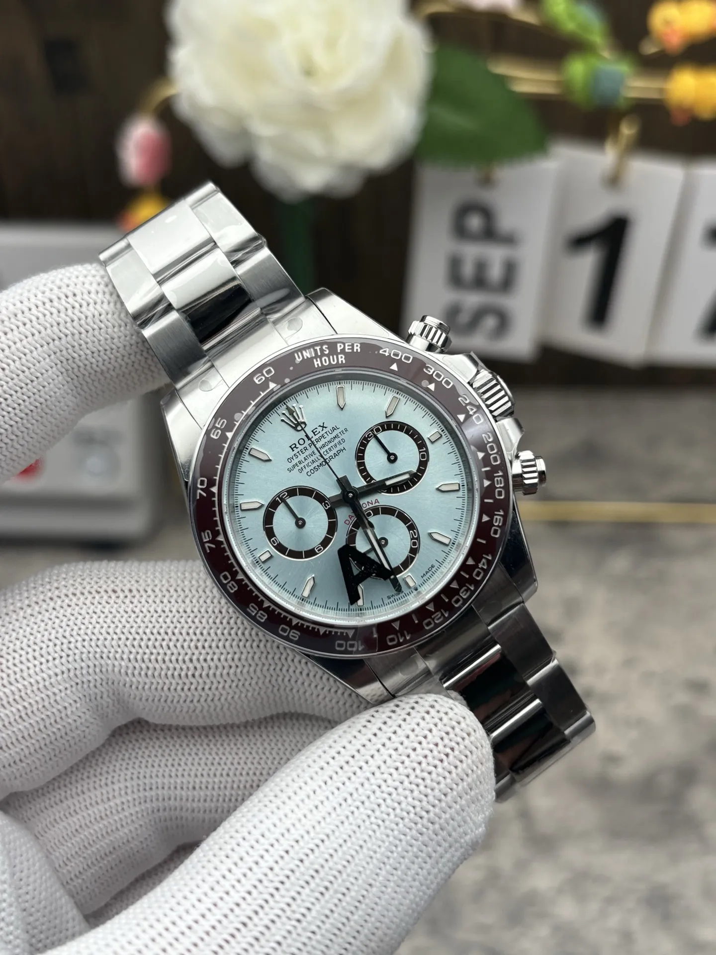 VS Factory Rolex Cosmograph Daytona "Ice Blue" Platinum (126506) 1:1 Super Clone - DD4131 Movement - VS Factory Official photo 5