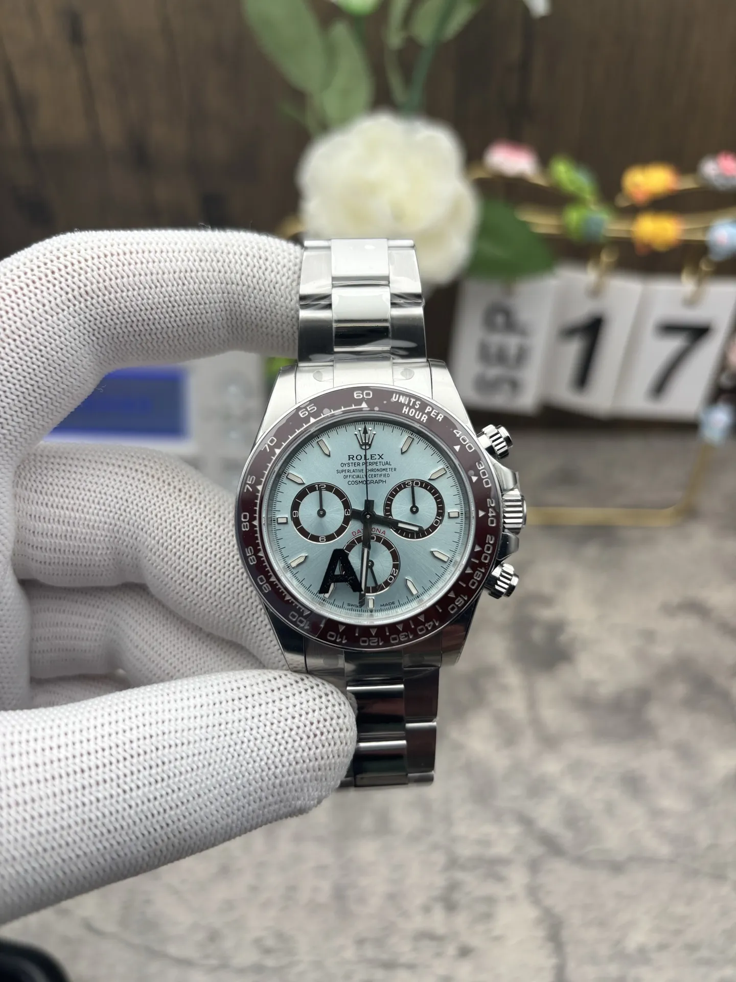 VS Factory Rolex Cosmograph Daytona "Ice Blue" Platinum (126506) 1:1 Super Clone - DD4131 Movement - VS Factory Official photo 6