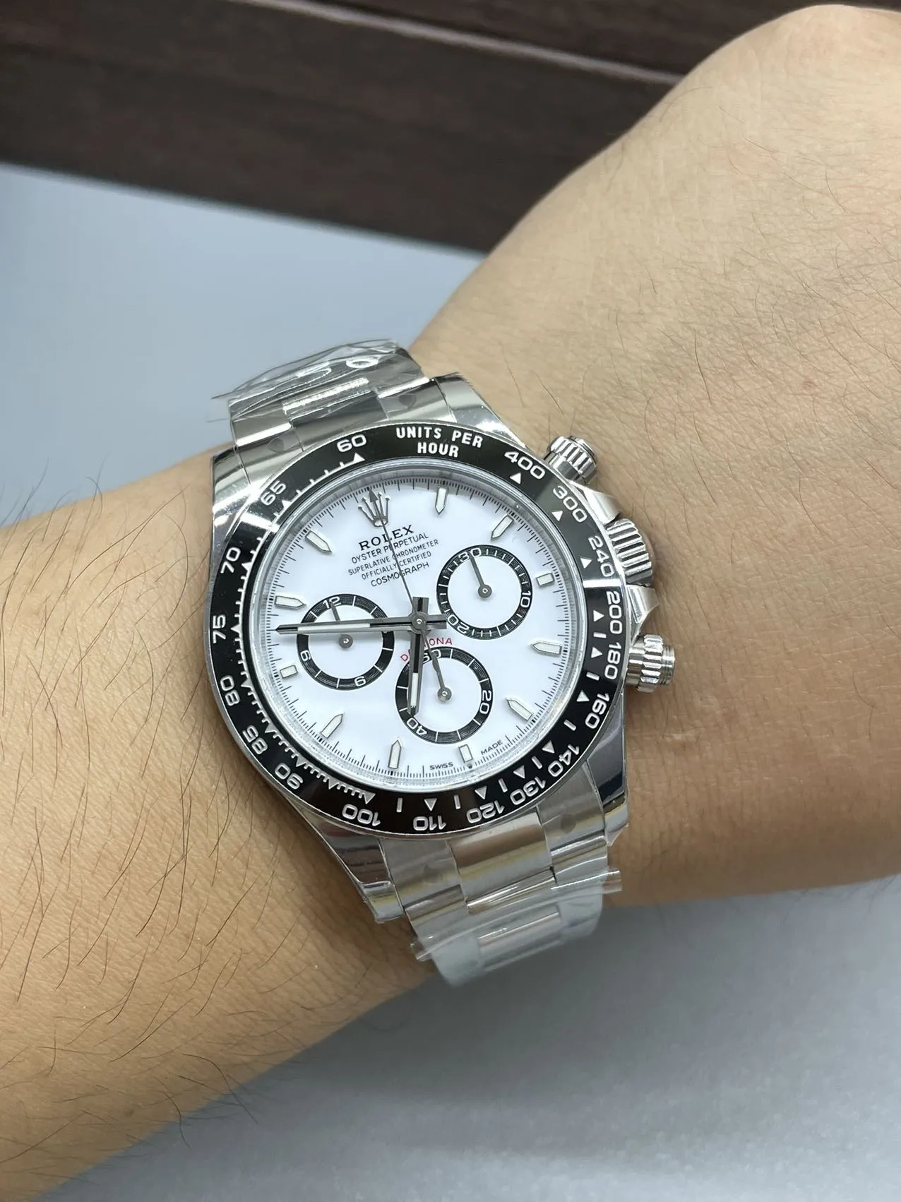 VS Factory Rolex Cosmograph Daytona "Panda" White Dial (126500LN) Super Clone - DD4131 Movement - VS Factory Official photo 9