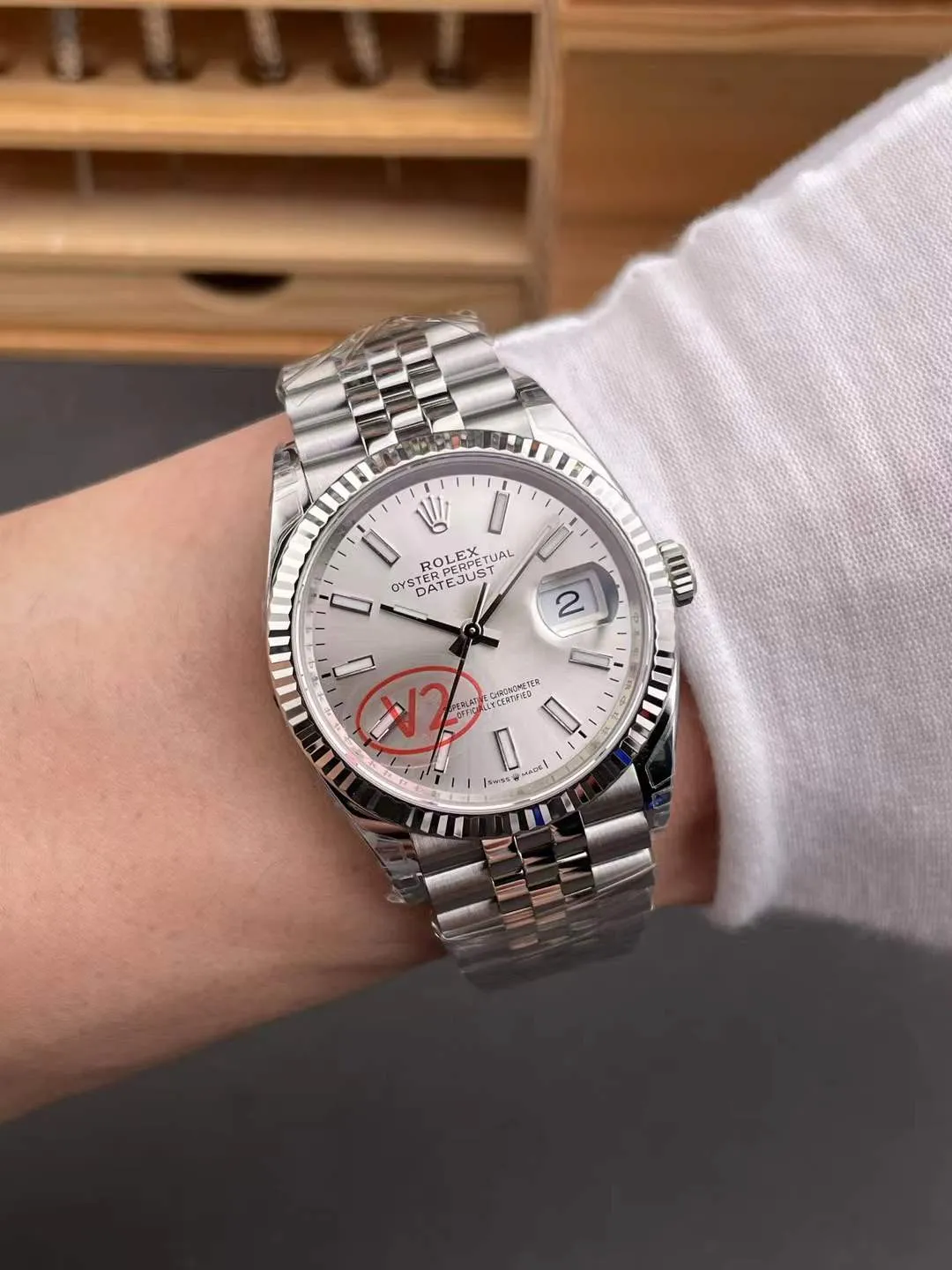 VS Factory Rolex Datejust 36 Silver Dial (126234) 1:1 Super Clone – DD3235 Movement - VS Factory Official photo 9