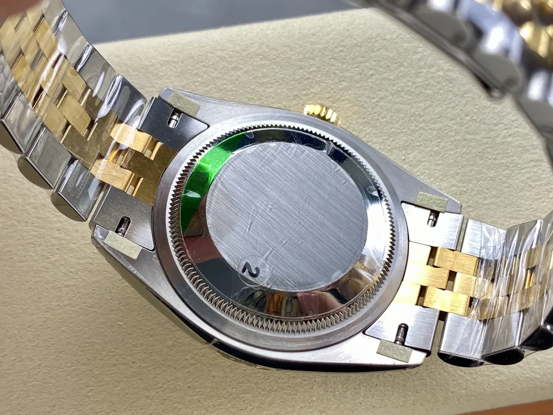 VS Factory Rolex Datejust 36 Two-Tone Yellow Gold Diamond Bezel Golden Fluted Motif (126283RBR) 1:1 Super Clone - DD3235 Movement - VS Factory Official photo 8