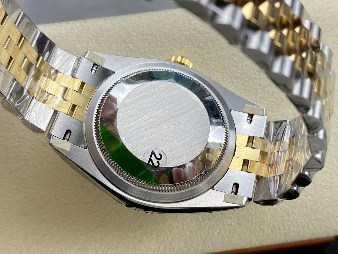VS Factory Rolex Datejust 36 Two-Tone Yellow Gold Golden Fluted Motif Diamond Dial (126233) 1:1 Super Clone - DD3235 Movement - VS Factory Official photo 7