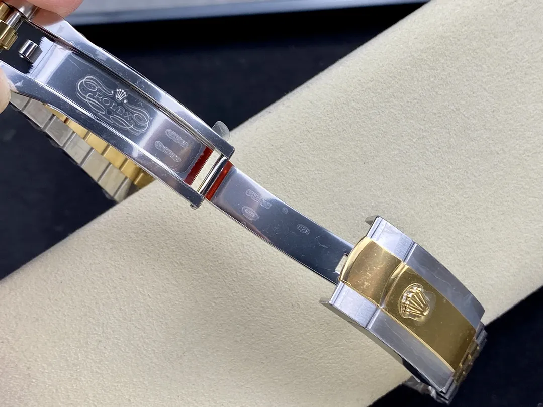 VS Factory Rolex Datejust 36 Two-Tone Yellow Gold Golden Fluted Motif Diamond Dial (126233) 1:1 Super Clone - DD3235 Movement - VS Factory Official photo 8