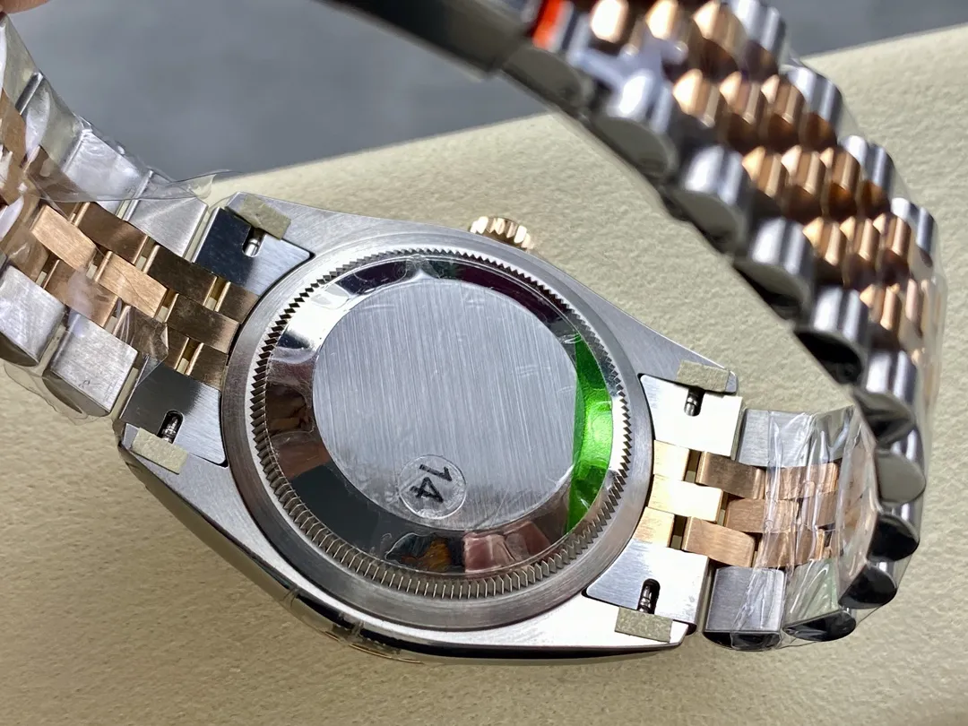 VS Factory Rolex Datejust 36mm Slate Grey Fluted Motif Dial Fluted Bezel Two-Tone Rose Gold Jubilee Bracelet (126231) 1:1 Super Clone - DD3235 Movement - VS Factory Official photo 9