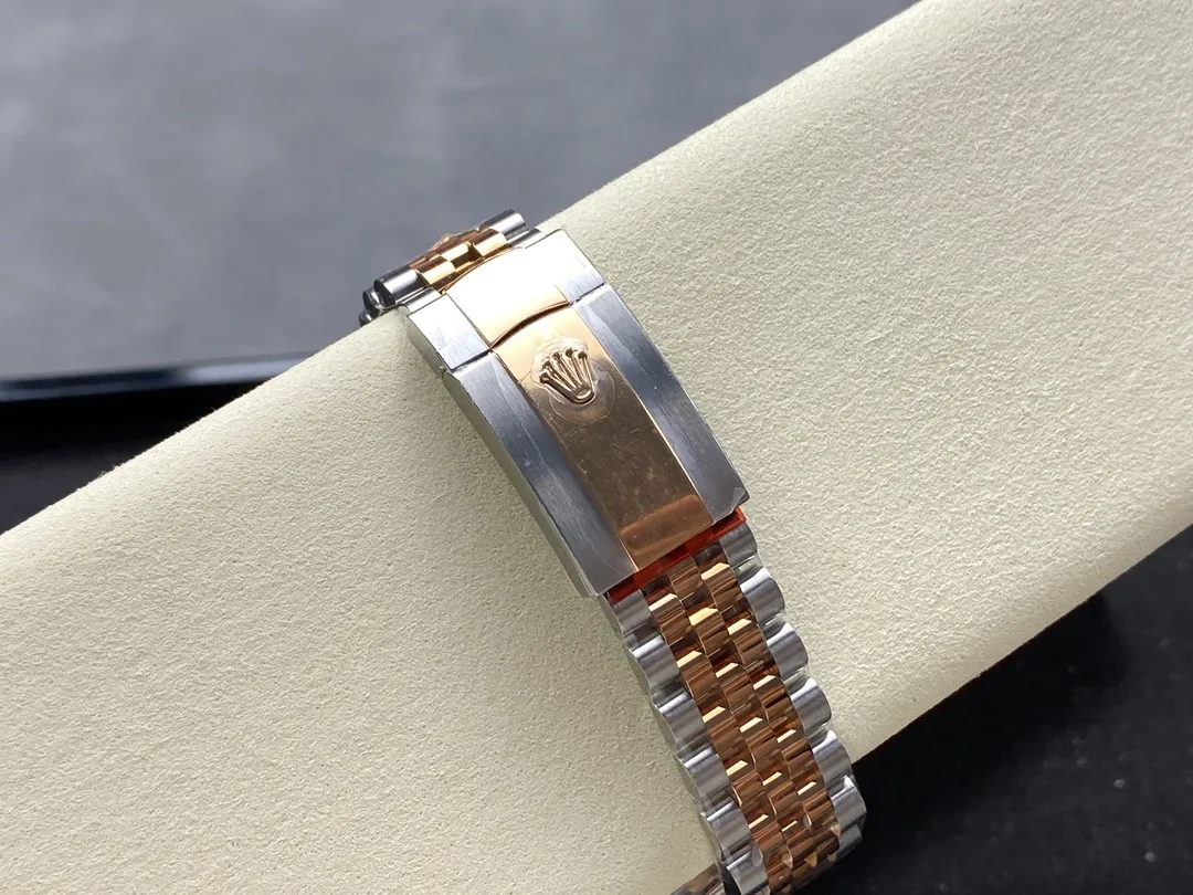 VS Factory Rolex Datejust 36mm Slate Grey Fluted Motif Dial Fluted Bezel Two-Tone Rose Gold Jubilee Bracelet (126231) 1:1 Super Clone - DD3235 Movement - VS Factory Official photo 10