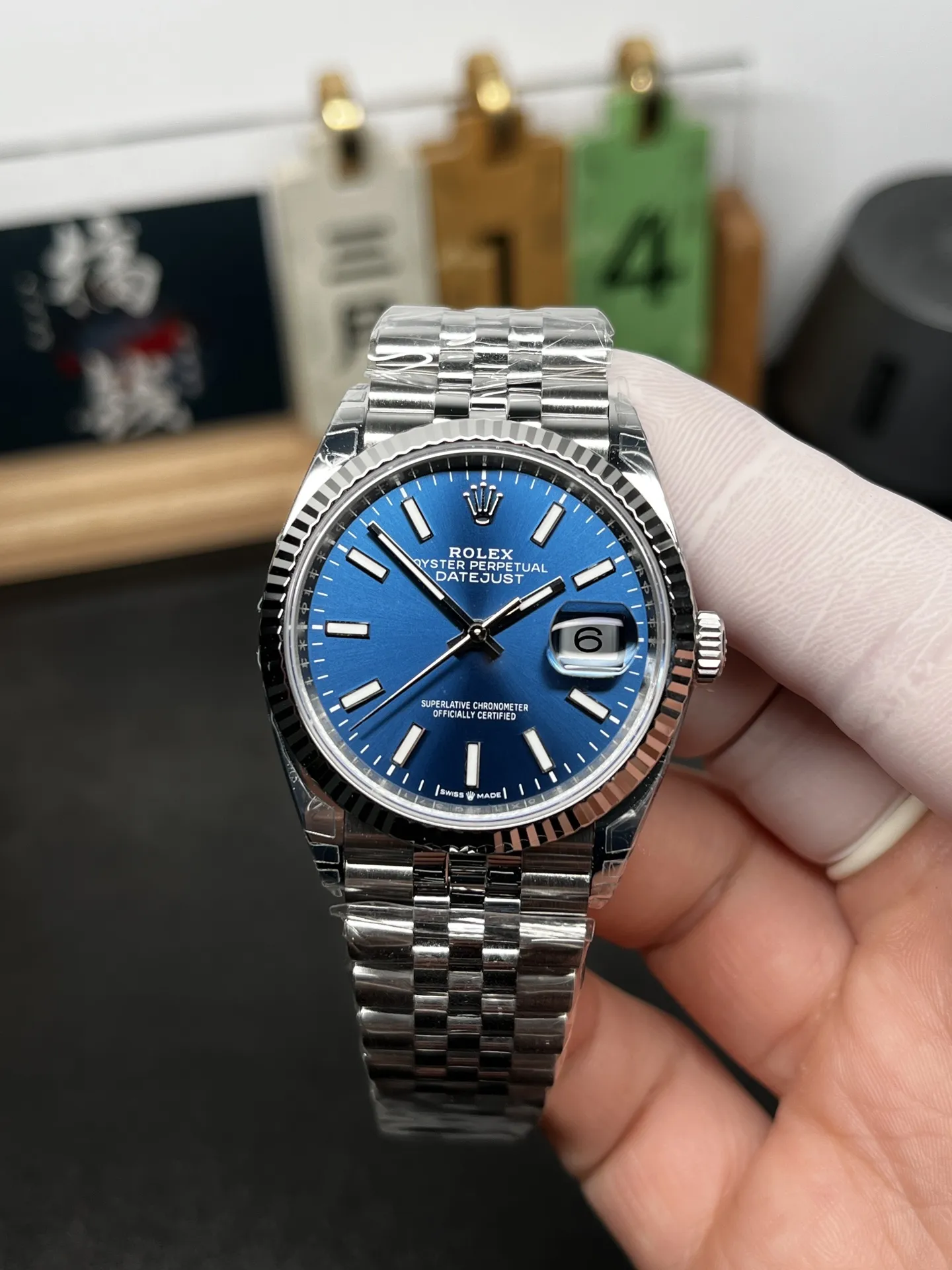 VS Factory Rolex Datejust 36mm Sunburst Blue Dial Jubilee Bracelet (126234) 1:1 Super Clone - DD3235 Movement - VS Factory Official photo 2
