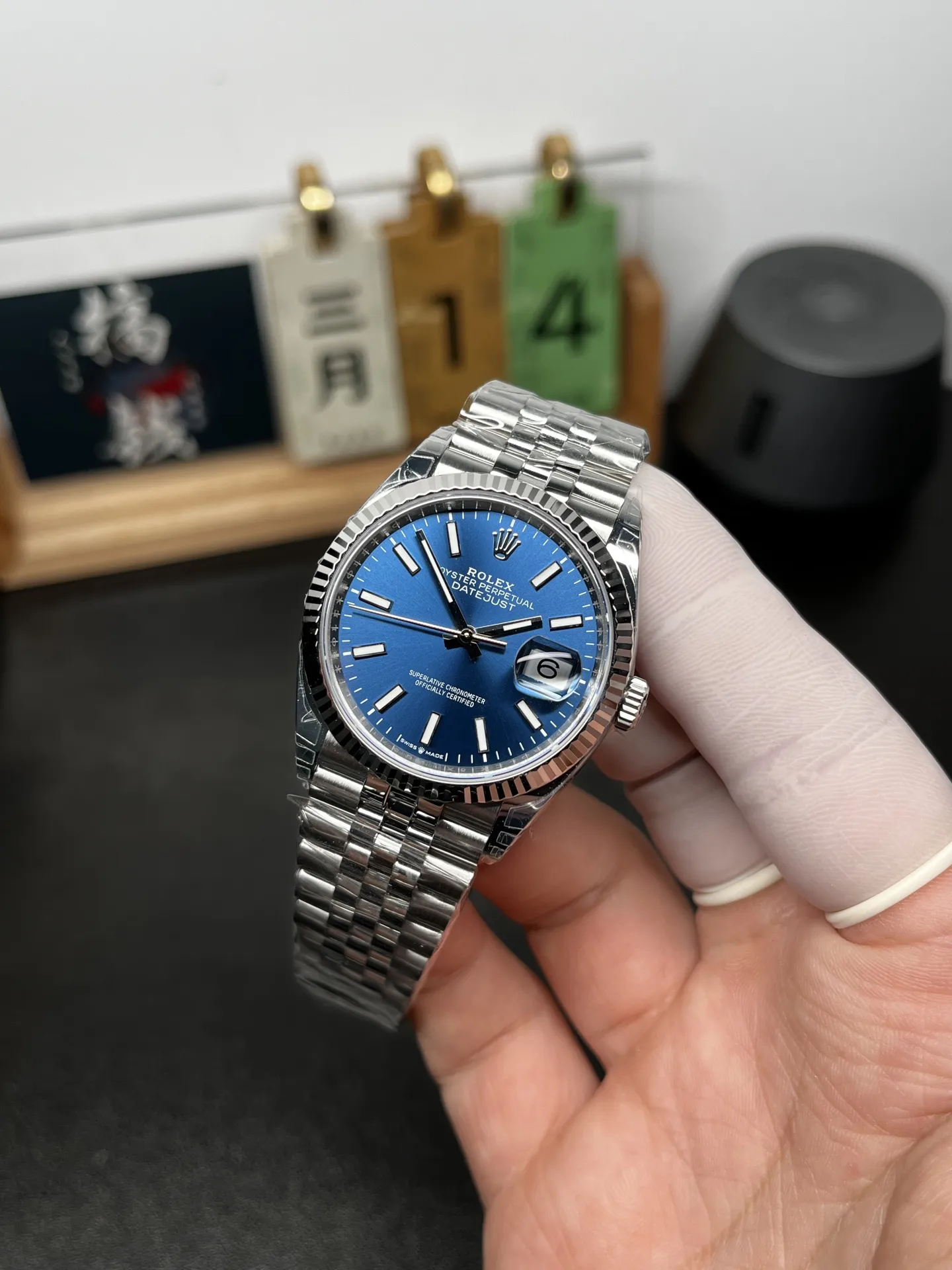 VS Factory Rolex Datejust 36mm Sunburst Blue Dial Jubilee Bracelet (126234) 1:1 Super Clone - DD3235 Movement - VS Factory Official photo 3