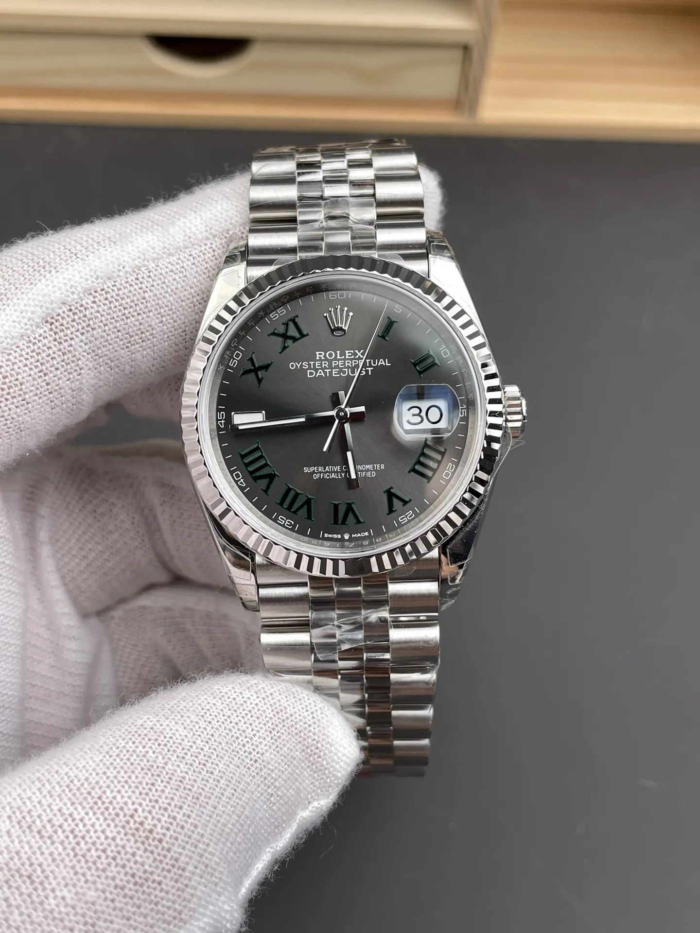 VS Factory Rolex Datejust 36mm "Wimbledon" Dial Jubilee Bracelet (126234) 1:1 Super Clone - DD3235 Movement - VS Factory Official photo 2