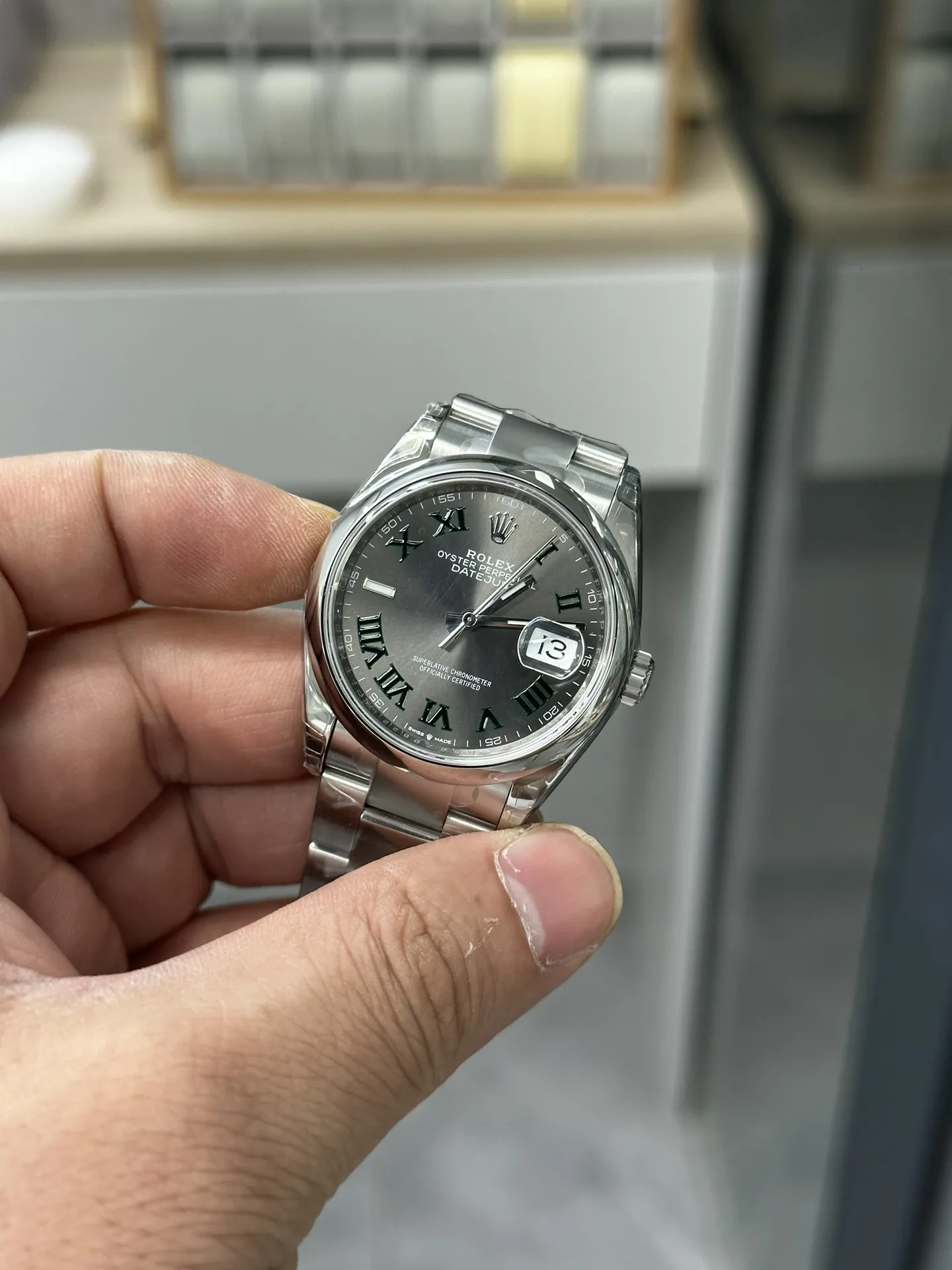 VS Factory Rolex Datejust 36mm "Wimbledon" Dial Smooth Bezel Oyster Bracelet (126200) 1:1 Super Clone - DD3235 Movement - VS Factory Official photo 4