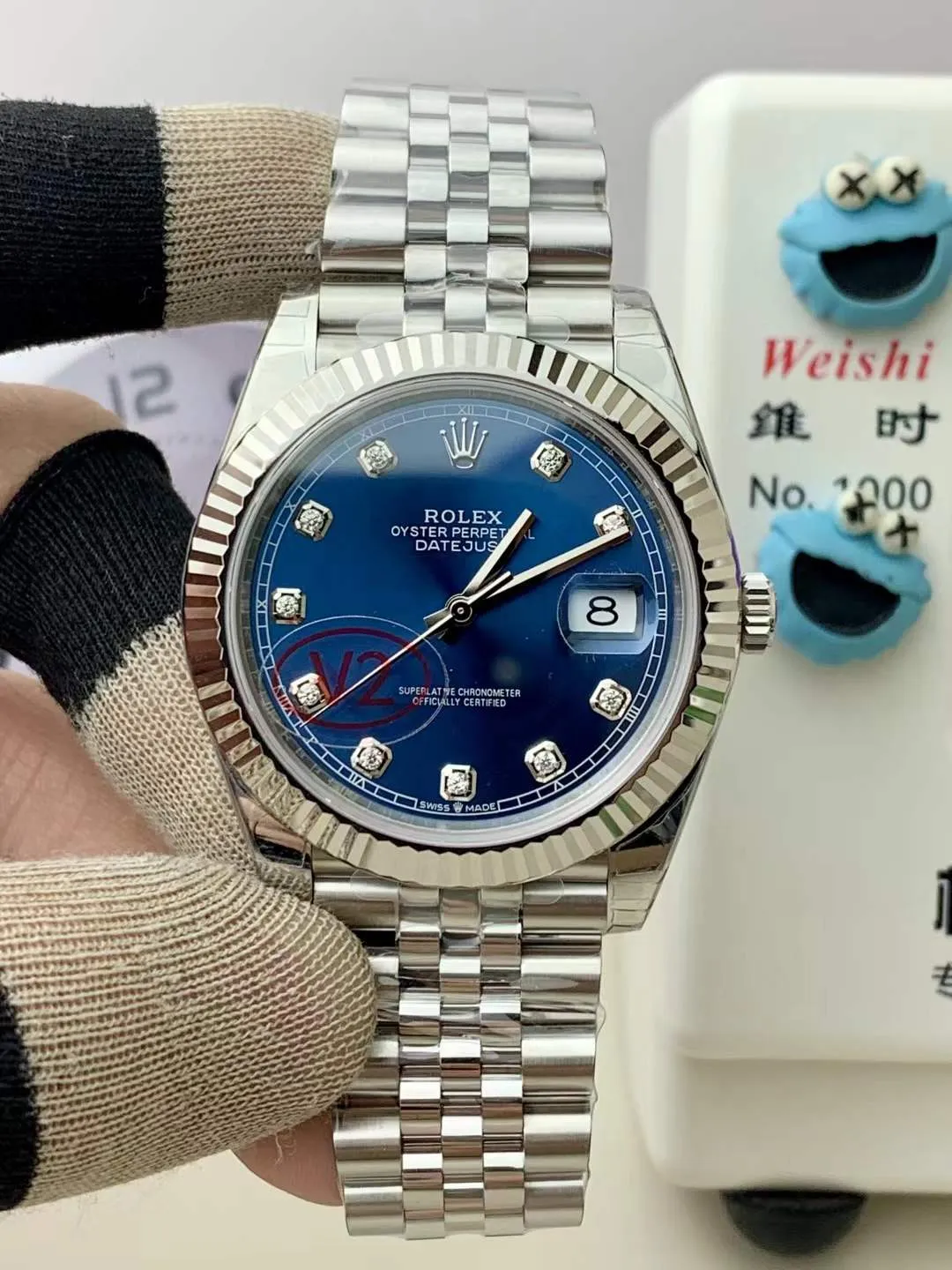VS Factory Rolex Datejust 41 Blue Diamond Dial Jubilee Bracelet (126334) 1:1 Super Clone – DD3235 Movement - VS Factory Official