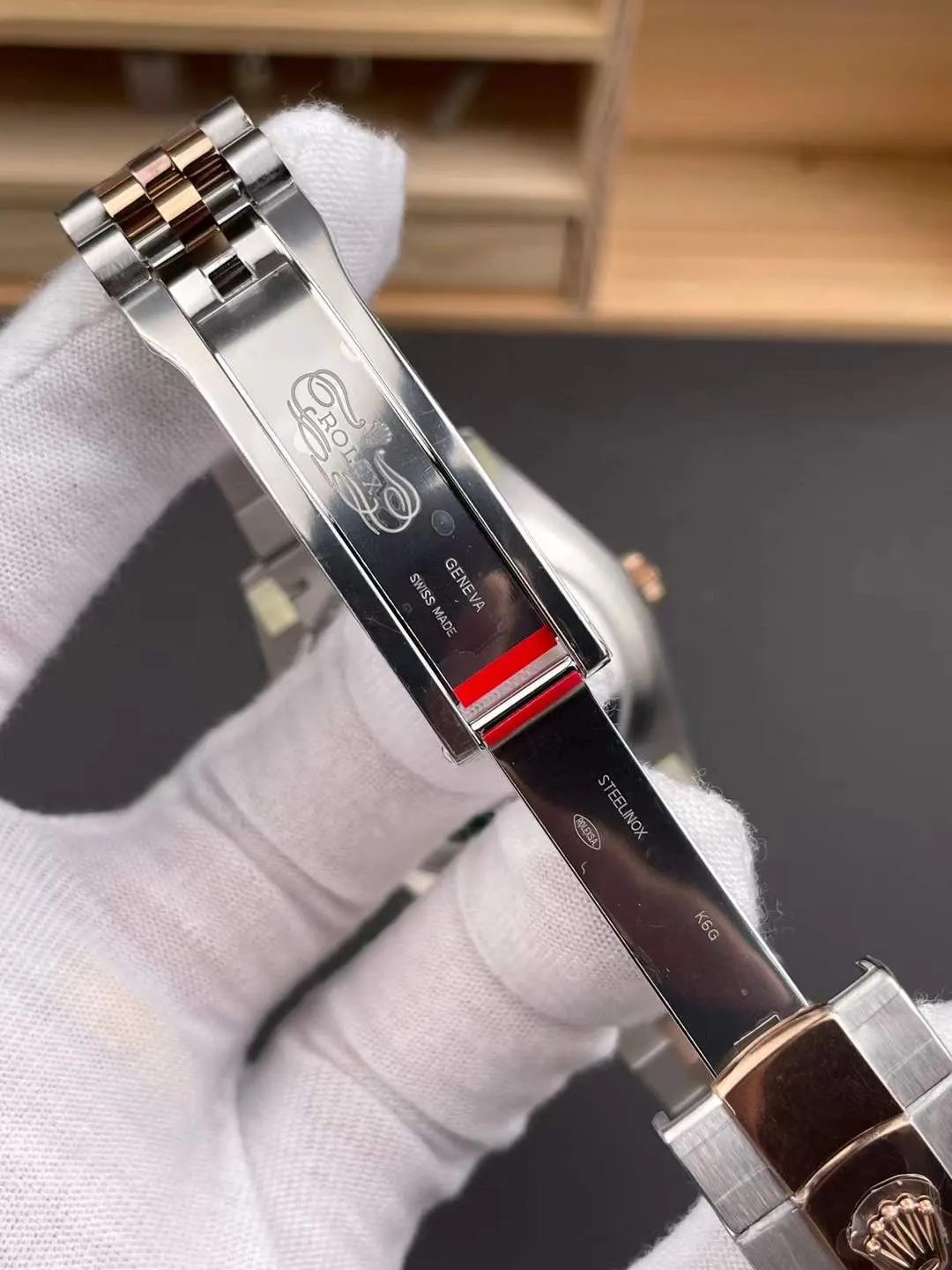 VS Factory Rolex Datejust 41 Slate Grey"Wimbledon"Two-Tone Everose Gold (126331) 1:1 Super Clone - DD3235 Movement - VS Factory Official photo 8
