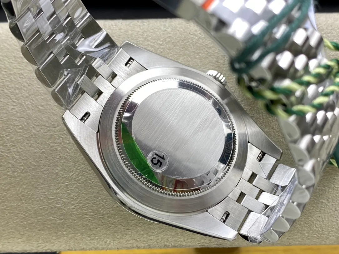 VS Factory Rolex Datejust 41mm Blue Sunburst Dial Smooth Bezel Jubilee Bracelet (126300) 1:1 Super Clone - DD3235 Movement - VS Factory Official photo 9