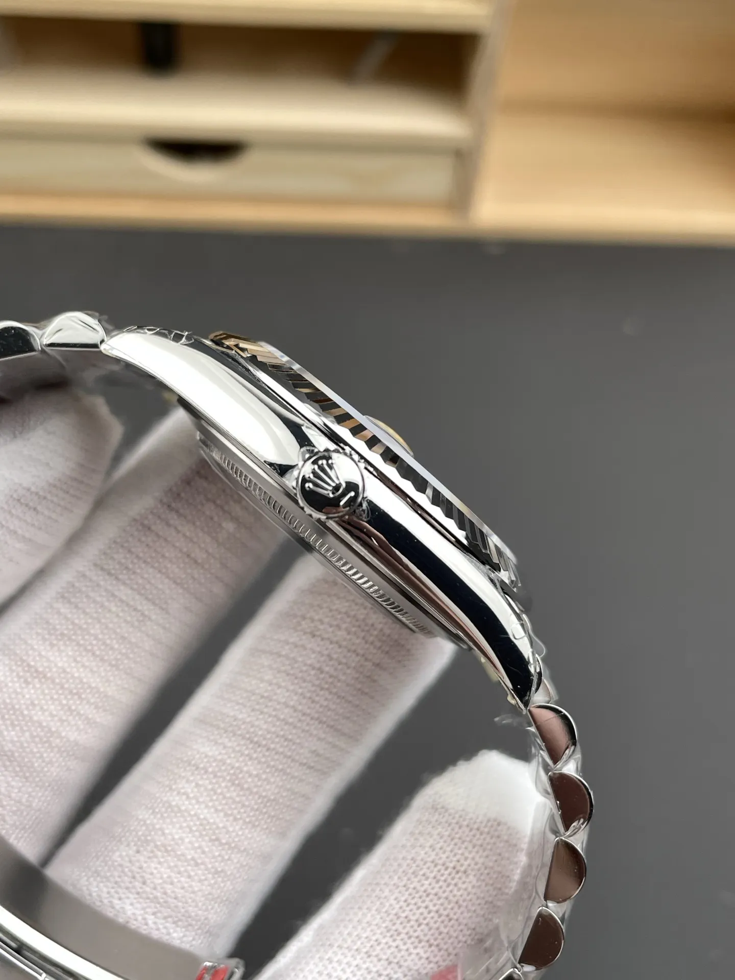 VS Factory Rolex Datejust 41mm Slate Grey"Wimbledon" Dial Fluted Bezel Jubilee Bracelet (126334) 1:1 Super Clone - DD3235 Movement - VS Factory Official photo 6