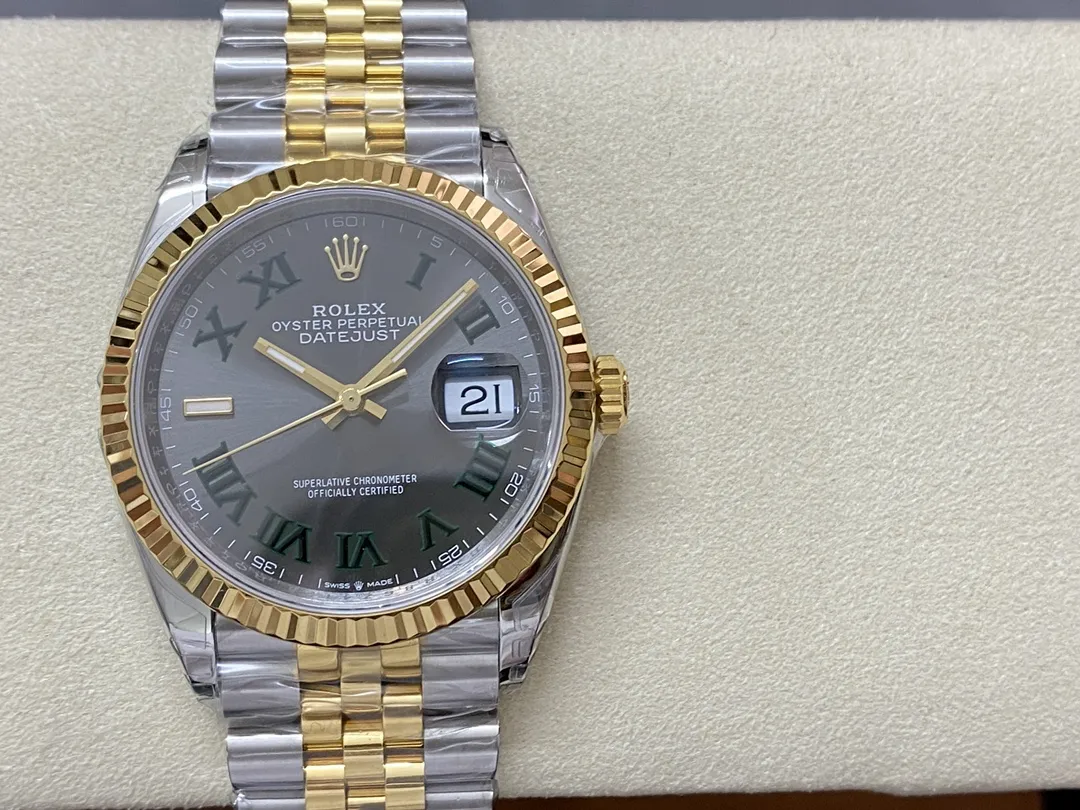 VS Factory Rolex Datejust 41mm Two-Tone Yellow Gold "Wimbledon" Dial Jubilee Bracelet (126333) 1:1 Super Clone - DD3235 Movement - VS Factory Official