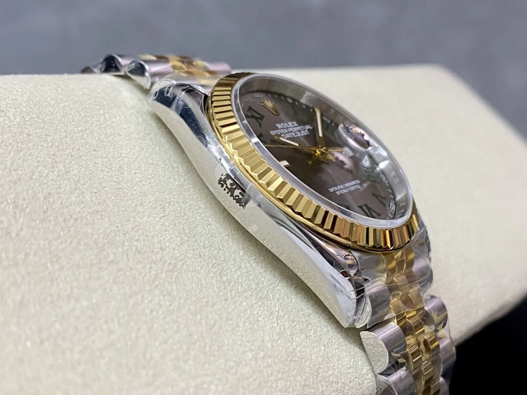 VS Factory Rolex Datejust 41mm Two-Tone Yellow Gold "Wimbledon" Dial Jubilee Bracelet (126333) 1:1 Super Clone - DD3235 Movement - VS Factory Official photo 6