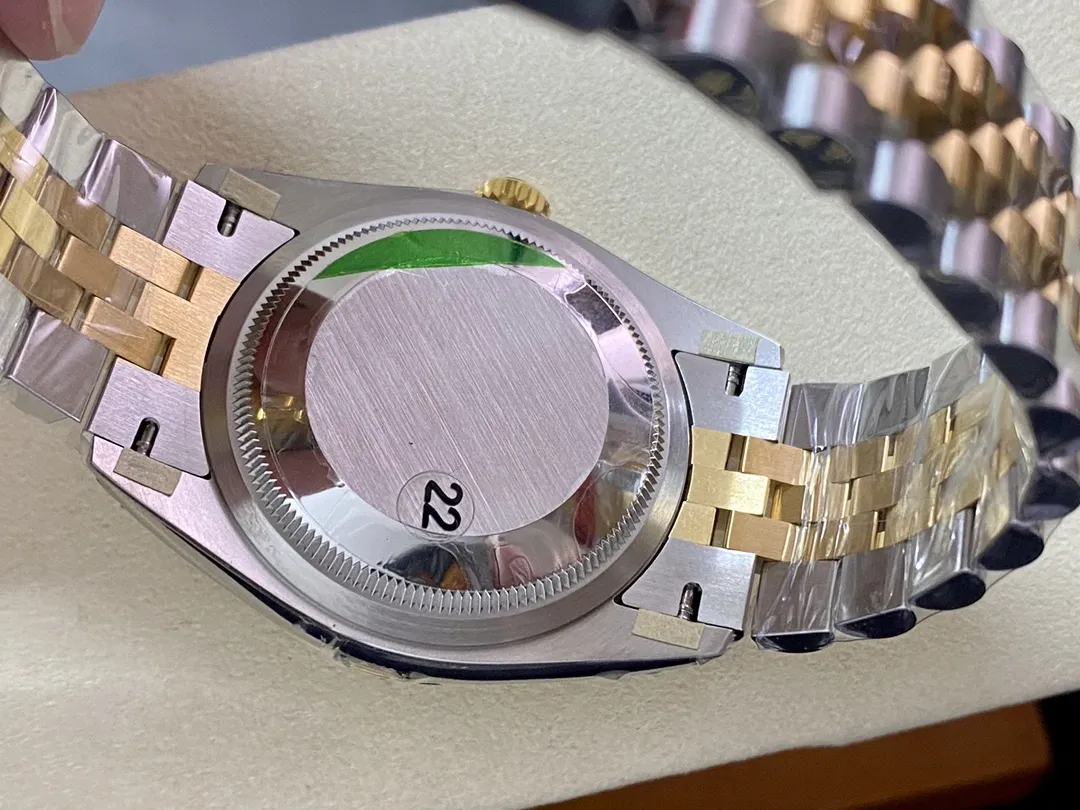 VS Factory Rolex Datejust 41mm Two-Tone Yellow Gold "Wimbledon" Dial Jubilee Bracelet (126333) 1:1 Super Clone - DD3235 Movement - VS Factory Official photo 8