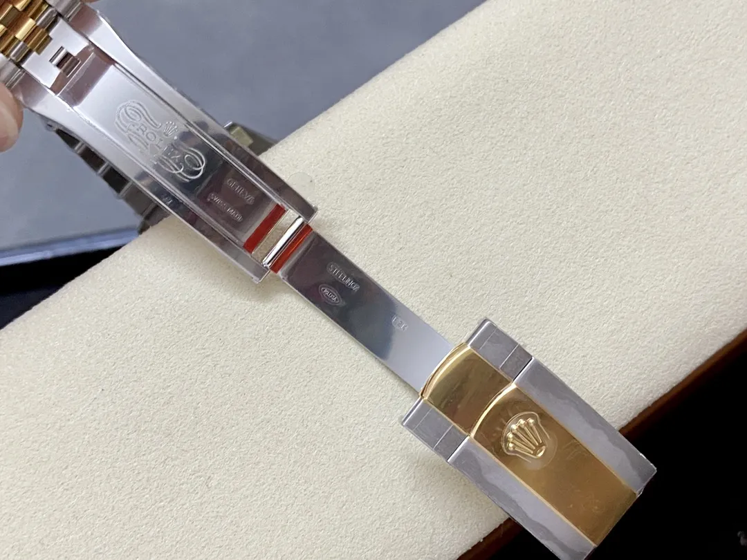 VS Factory Rolex Datejust 41mm Two-Tone Yellow Gold "Wimbledon" Dial Jubilee Bracelet (126333) 1:1 Super Clone - DD3235 Movement - VS Factory Official photo 10