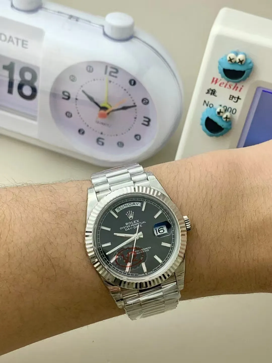VS Factory Rolex Day-Date 40 White Gold Black Dial (228239) V2 1:1 Super Clone - DD3255 Movement - VS Factory Official photo 5