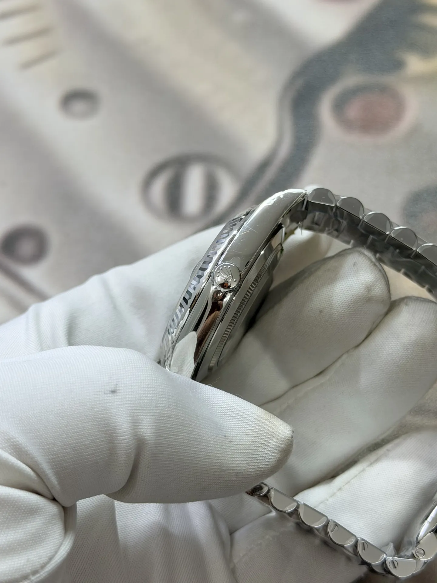 VS Factory Rolex Day-Date 40mm White Gold Gradient Blue Roman Dial (228239) 1:1 Super Clone – DD3255 Movement - VS Factory Official photo 8