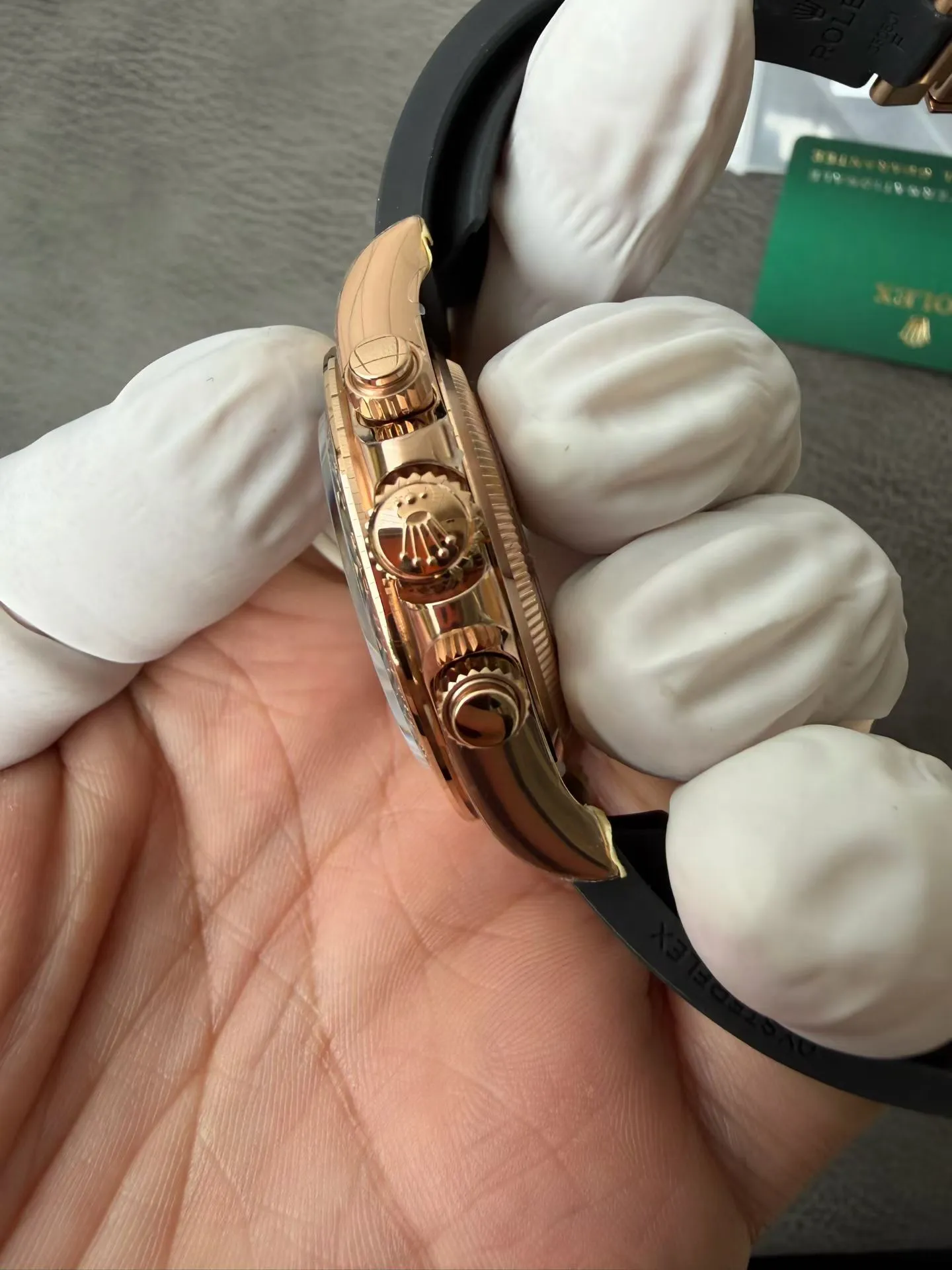 VS Factory Rolex Daytona 40mm Everose Gold Chocolate Dial Rubber Strap (126515LN) 1:1 Super Clone - DD4131 Movement - VS Factory Official photo 7