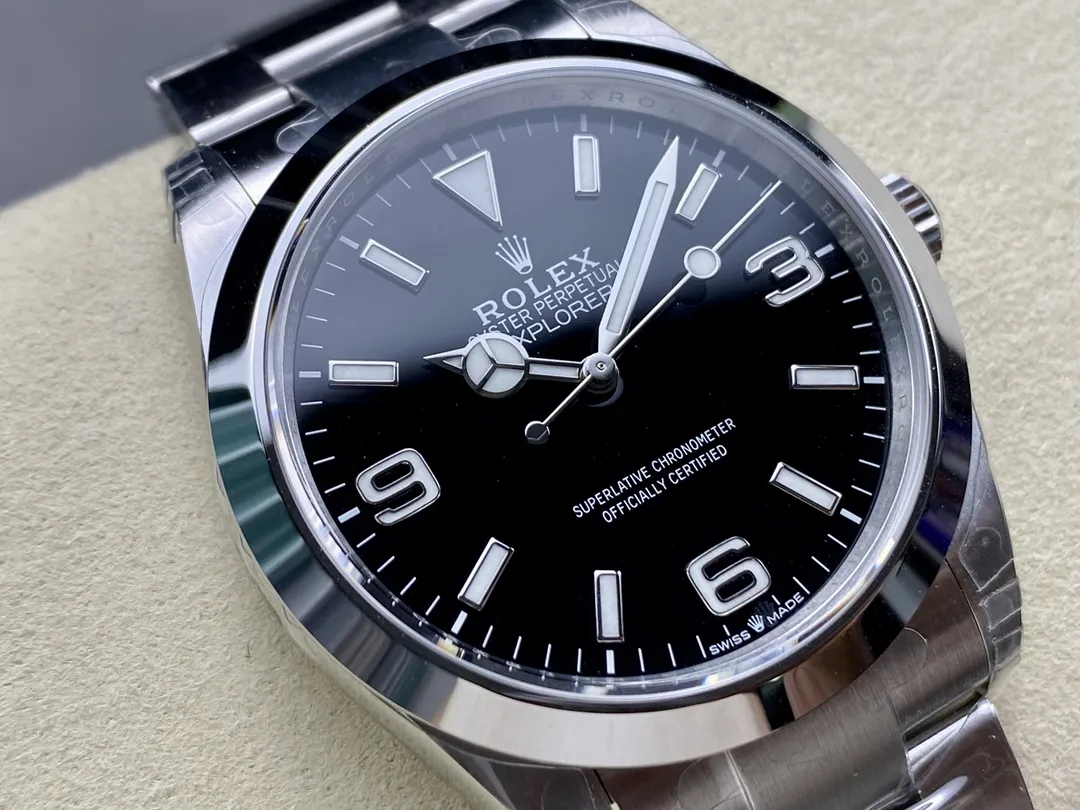 VS Factory Rolex Explorer 36mm Black "3-6-9" Dial Smooth Bezel Oyster Bracelet (124270) 1:1 Super Clone - DD3230 Movement - VS Factory Official photo 3