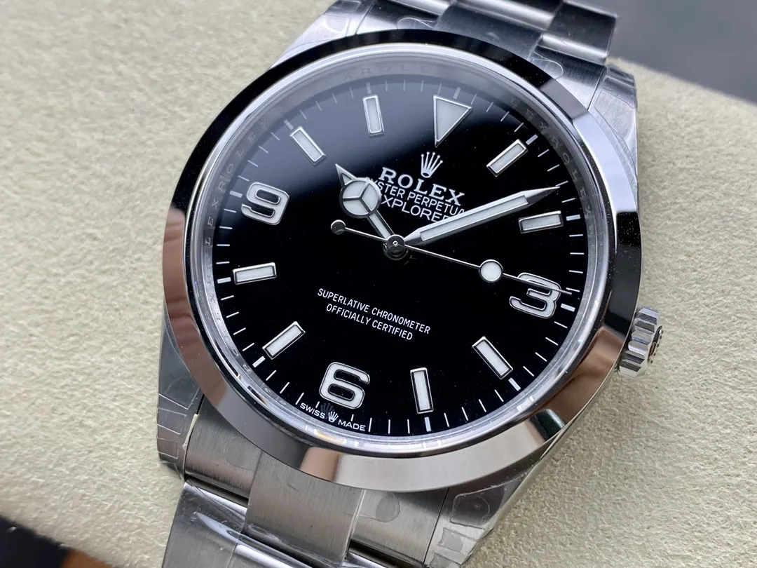 VS Factory Rolex Explorer 36mm Black "3-6-9" Dial Smooth Bezel Oyster Bracelet (124270) 1:1 Super Clone - DD3230 Movement - VS Factory Official photo 4
