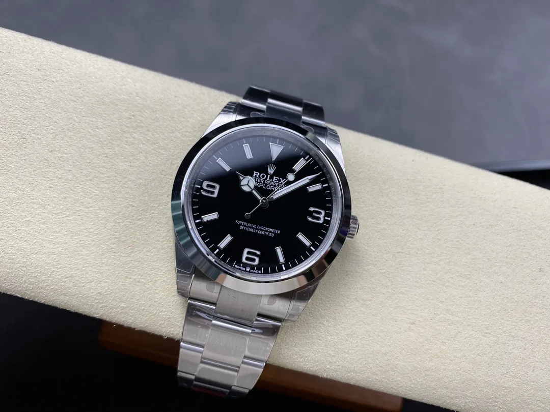 VS Factory Rolex Explorer 36mm Black "3-6-9" Dial Smooth Bezel Oyster Bracelet (124270) 1:1 Super Clone - DD3230 Movement - VS Factory Official photo 6