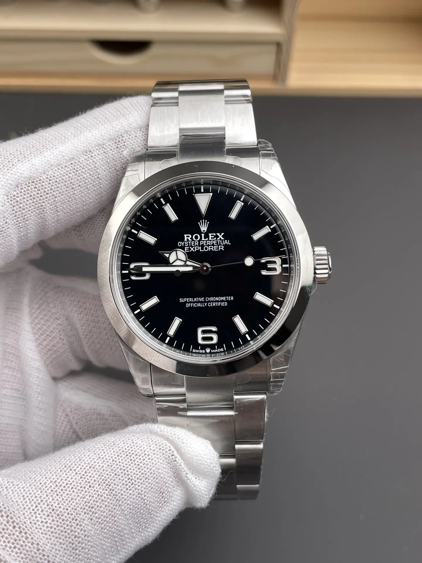VS Factory Rolex Explorer 40mm Black "3-6-9" Dial Smooth Bezel Oyster Bracelet (224270) 1:1 Super Clone - DD3230 Movement - VS Factory Official photo 2