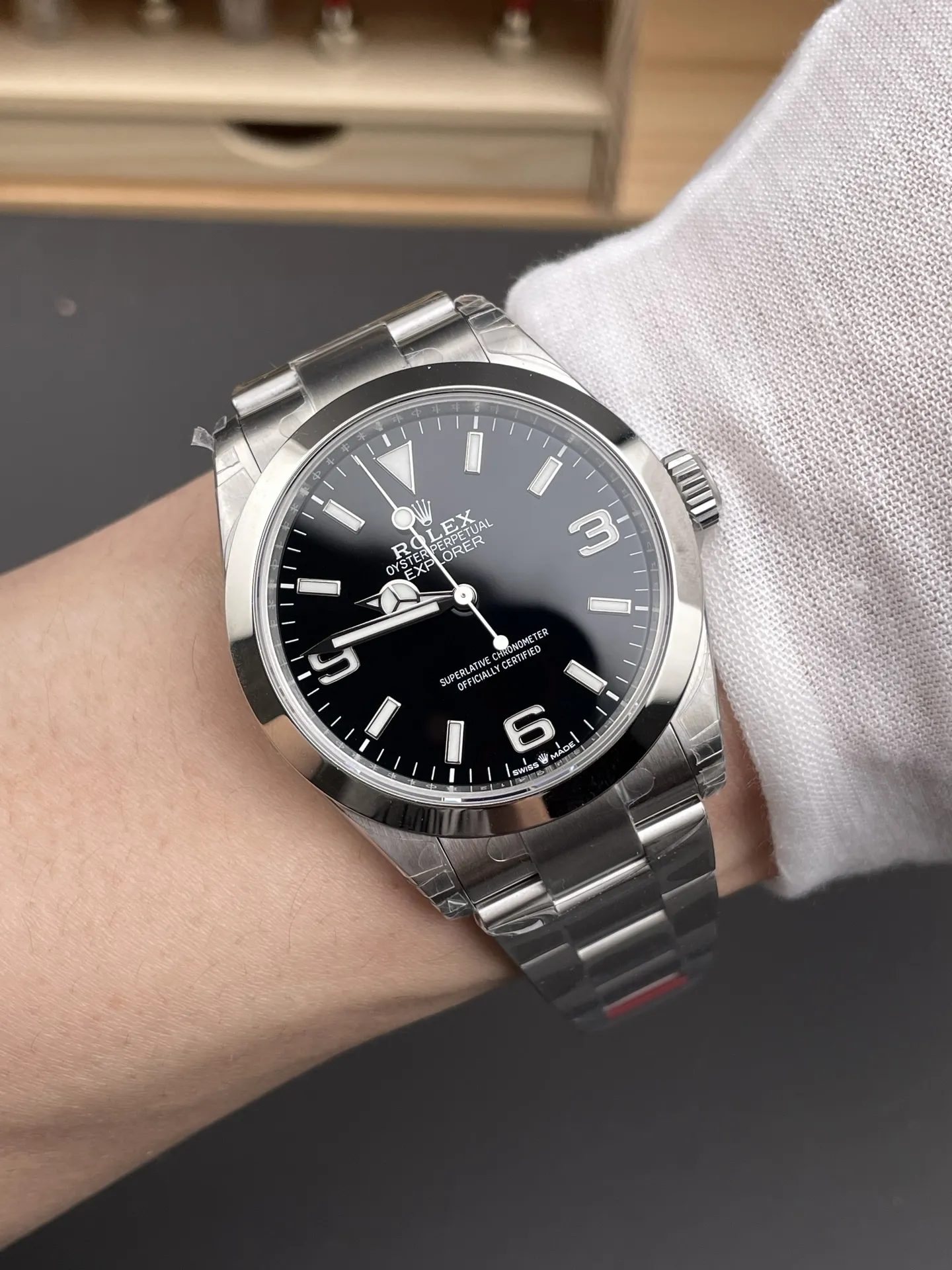 VS Factory Rolex Explorer 40mm Black "3-6-9" Dial Smooth Bezel Oyster Bracelet (224270) 1:1 Super Clone - DD3230 Movement - VS Factory Official photo 3