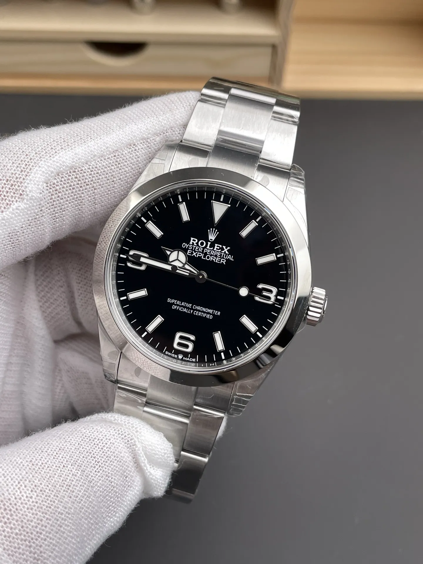 VS Factory Rolex Explorer 40mm Black "3-6-9" Dial Smooth Bezel Oyster Bracelet (224270) 1:1 Super Clone - DD3230 Movement - VS Factory Official photo 4