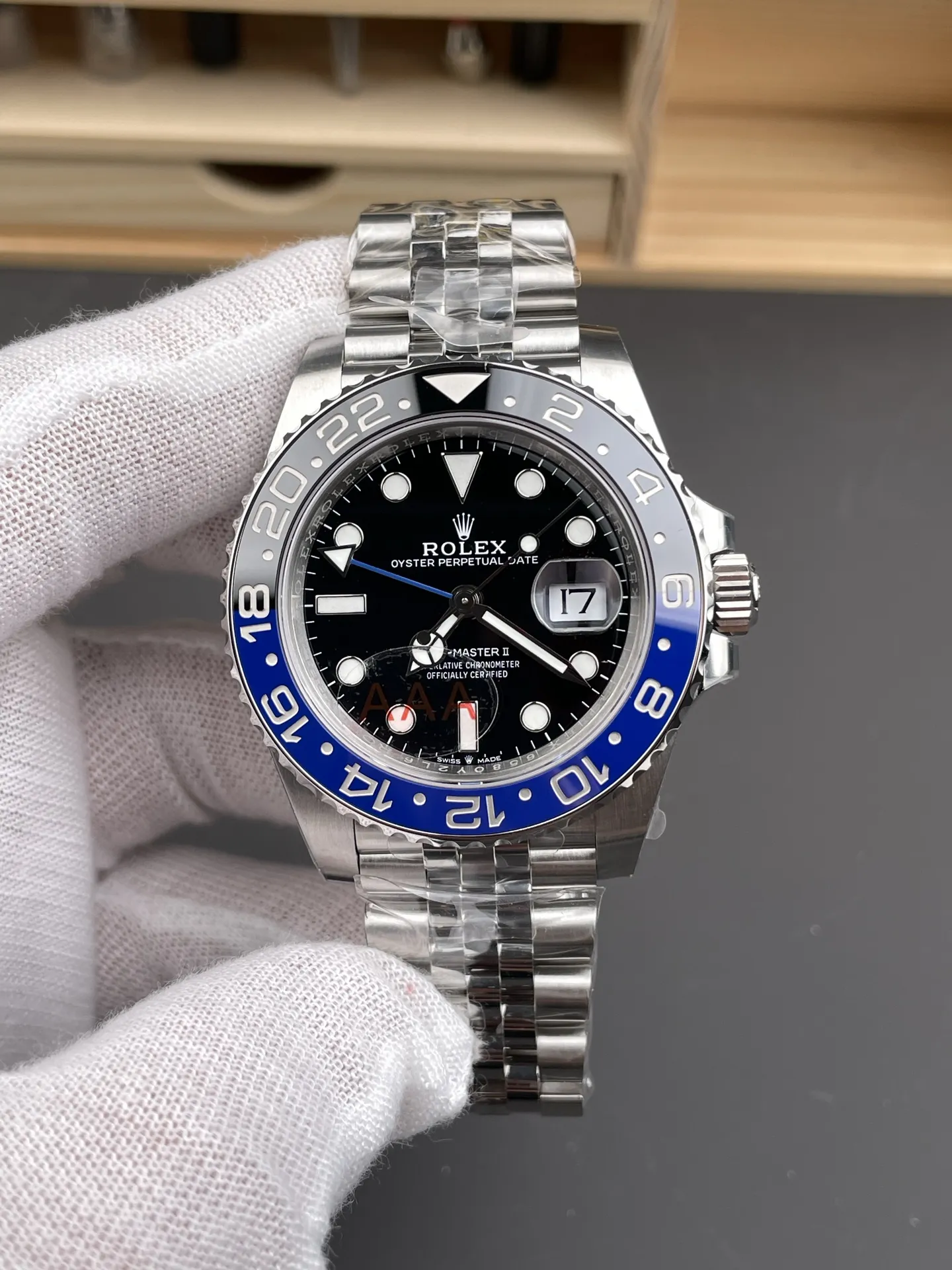 VS Factory Rolex GMT-Master II "Batgirl" Black/Blue Ceramic Bezel Jubilee Bracelet (m126710blnr-0002) 1:1 Super Clone - DD3285 Movement - VS Factory Official