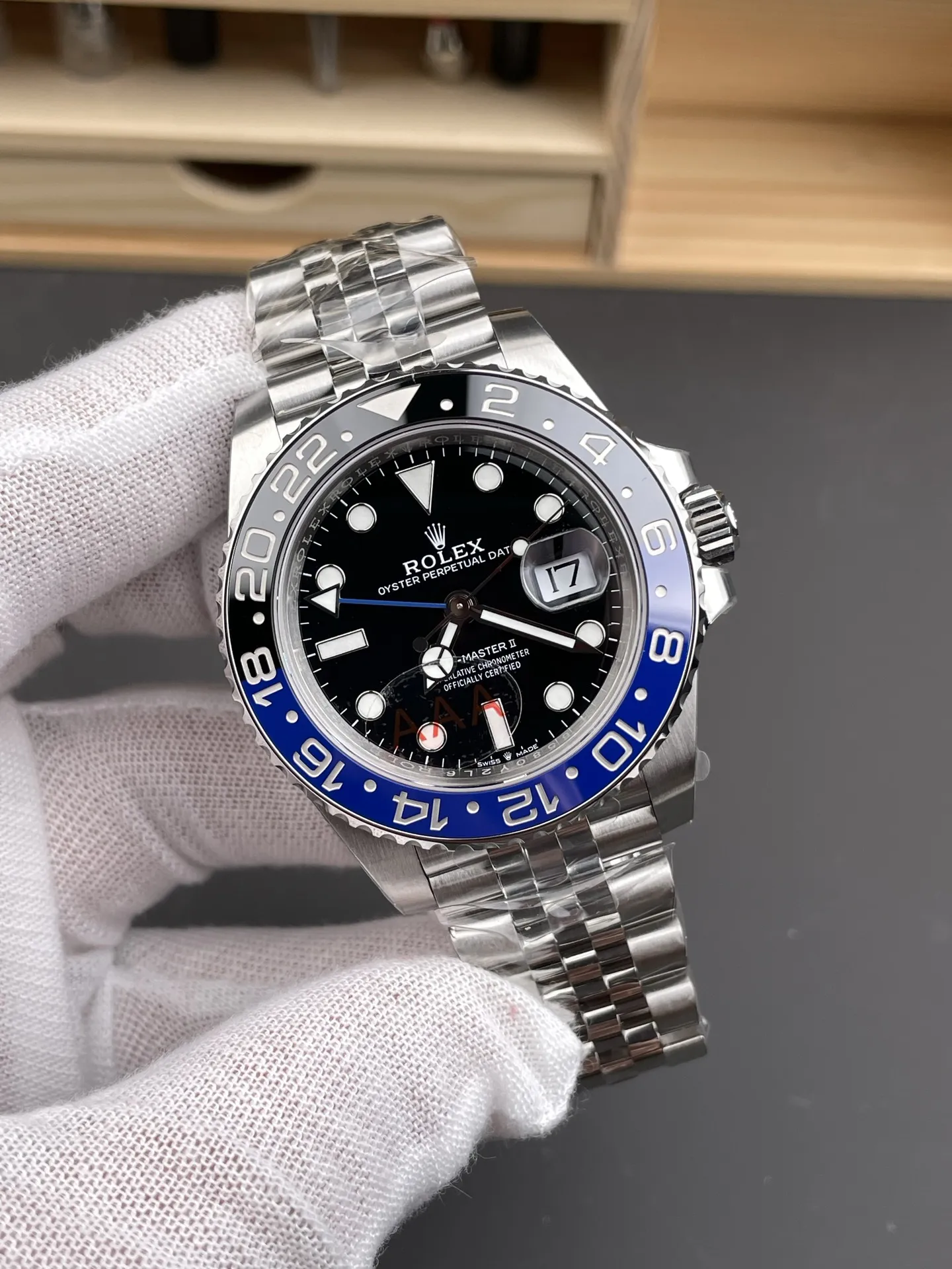 VS Factory Rolex GMT-Master II "Batgirl" Black/Blue Ceramic Bezel Jubilee Bracelet (m126710blnr-0002) 1:1 Super Clone - DD3285 Movement - VS Factory Official photo 3