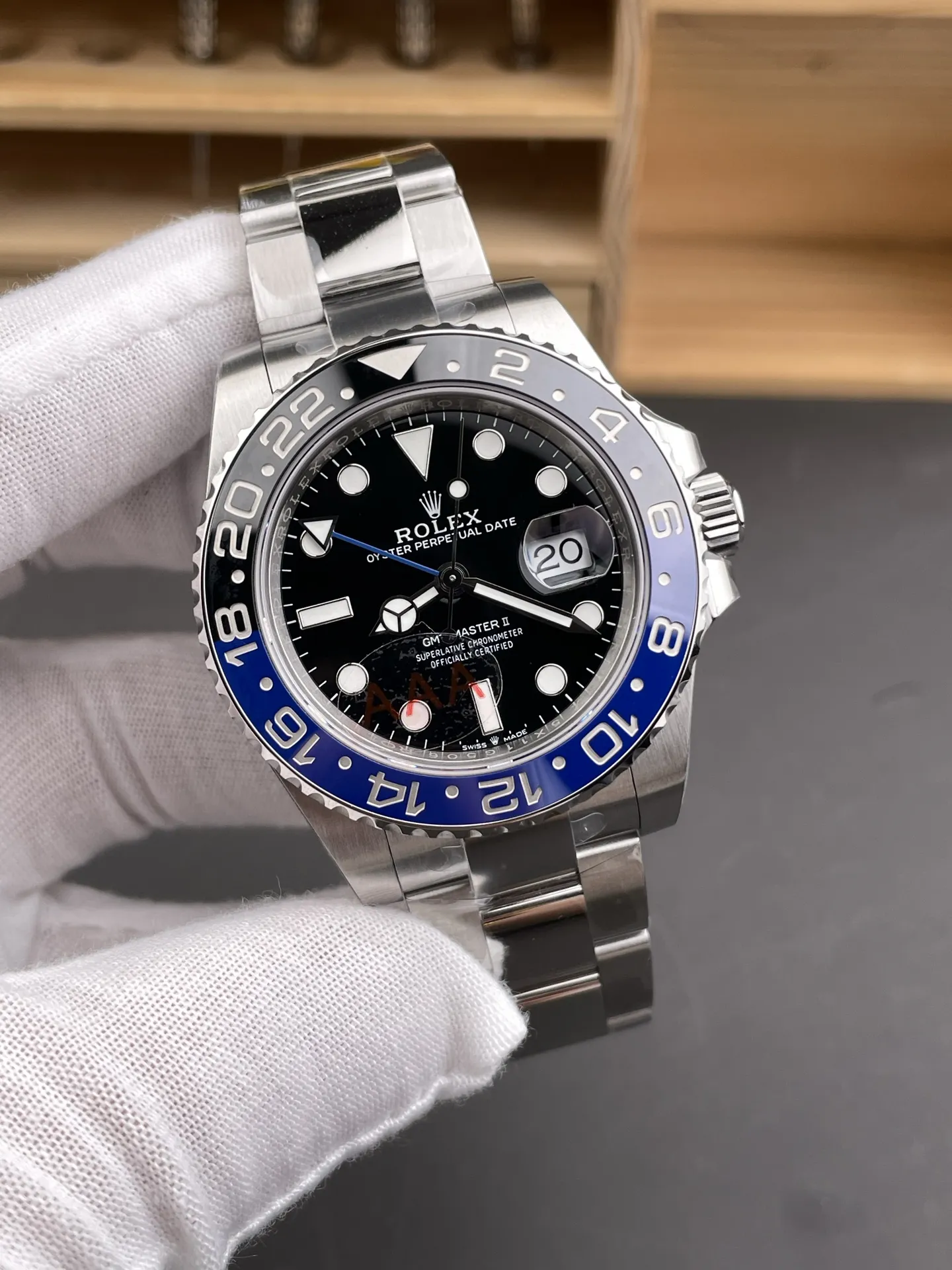 VS Factory Rolex GMT-Master II "Batman" Black/Blue Ceramic Bezel Oyster Bracelet (m126710blnr-0003) 1:1 Super Clone - DD3285 Movement - VS Factory Official photo 4