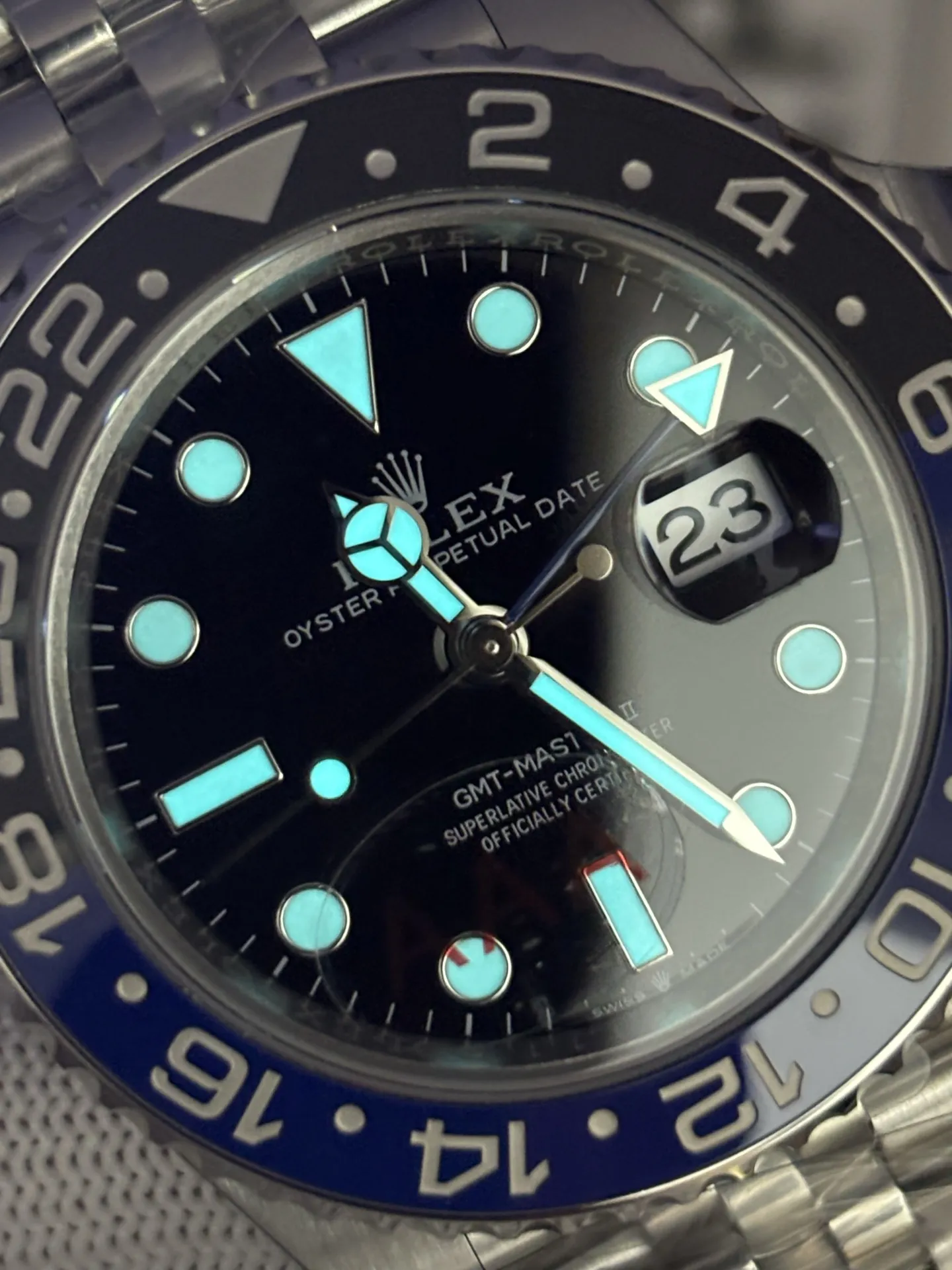 VS Factory Rolex GMT-Master II "Batman" Black/Blue Ceramic Bezel Oyster Bracelet (m126710blnr-0003) 1:1 Super Clone - DD3285 Movement - VS Factory Official photo 9