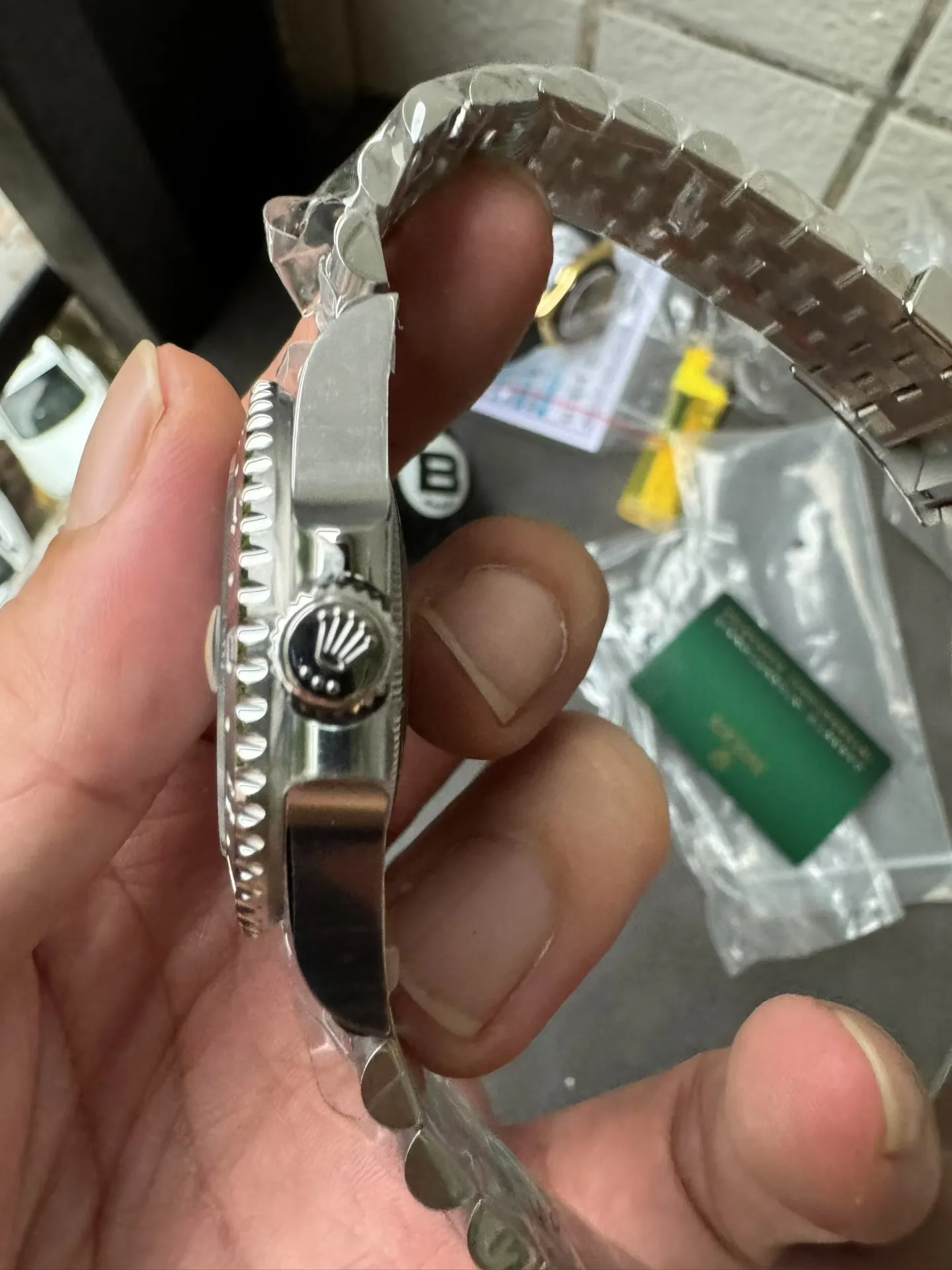 VS Factory Rolex GMT-Master II "Bruce Wayne"Black/Grey Ceramic Bezel Jubilee Bracelet (126710grnr) 1:1 Super Clone - DD3285 Movement - VS Factory Official photo 6