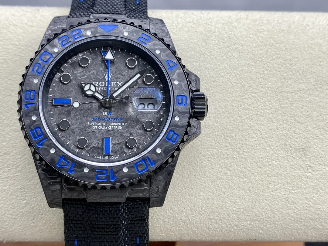 VS Factory Rolex GMT-Master II "DiW Carbon Blue" Forged Carbon Fiber (Custom Edition) 1:1 Super Clone - DD3285 Movement - VS Factory Official photo 3
