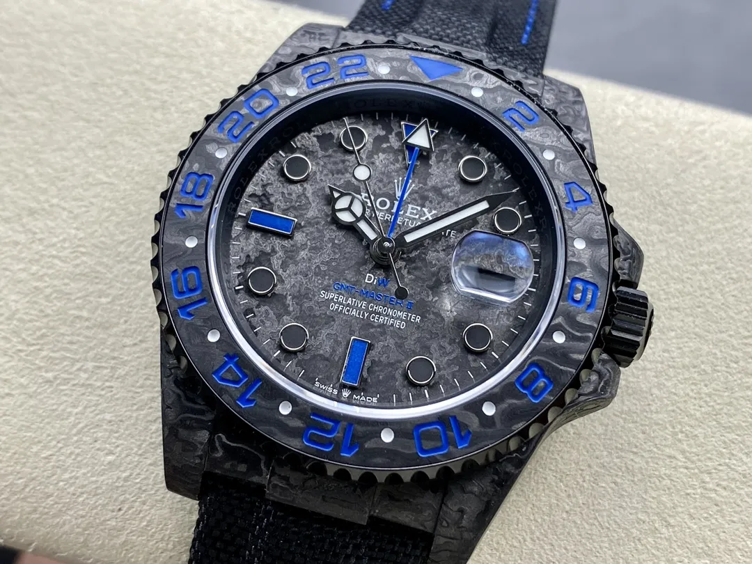 VS Factory Rolex GMT-Master II "DiW Carbon Blue" Forged Carbon Fiber (Custom Edition) 1:1 Super Clone - DD3285 Movement - VS Factory Official photo 5