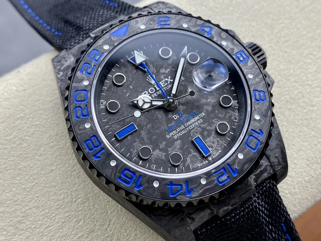 VS Factory Rolex GMT-Master II "DiW Carbon Blue" Forged Carbon Fiber (Custom Edition) 1:1 Super Clone - DD3285 Movement - VS Factory Official photo 6