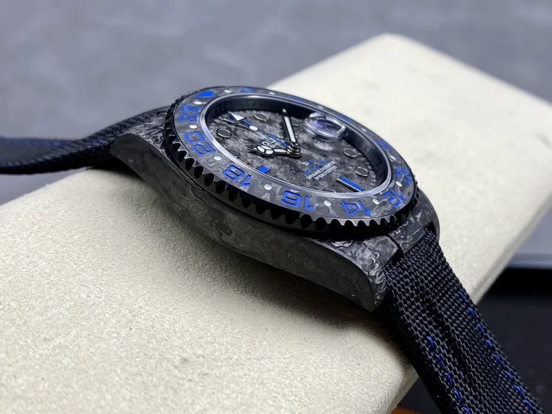 VS Factory Rolex GMT-Master II "DiW Carbon Blue" Forged Carbon Fiber (Custom Edition) 1:1 Super Clone - DD3285 Movement - VS Factory Official photo 7