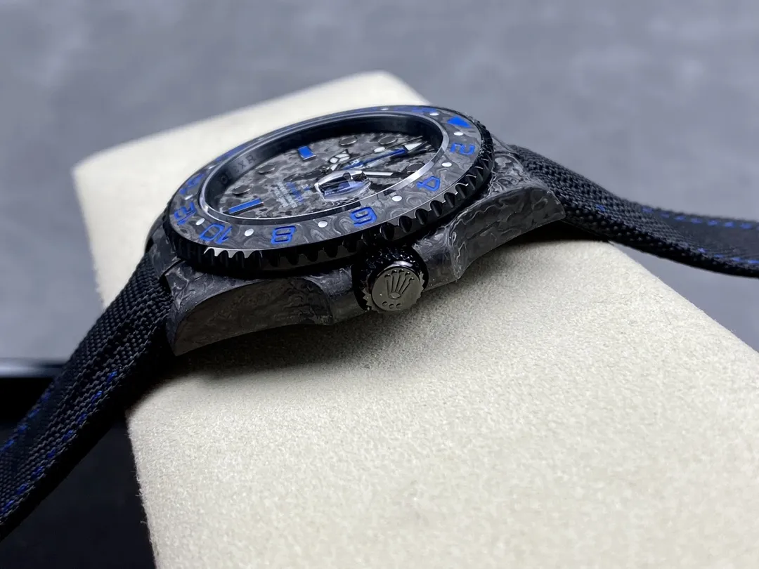 VS Factory Rolex GMT-Master II "DiW Carbon Blue" Forged Carbon Fiber (Custom Edition) 1:1 Super Clone - DD3285 Movement - VS Factory Official photo 8