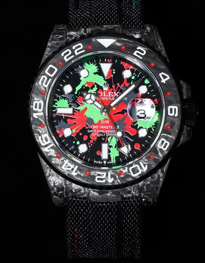 VS Factory Rolex GMT-Master II "DiW Carbon Splatter" Forged Carbon Fiber (Custom Edition) 1:1 Super Clone - DD3285 Movement - VS Factory Official