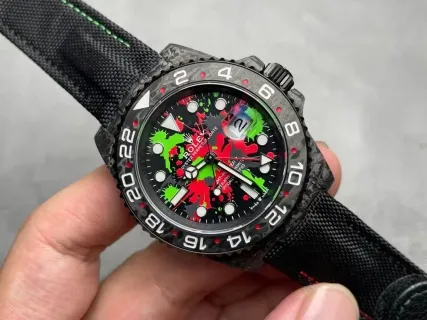 VS Factory Rolex GMT-Master II "DiW Carbon Splatter" Forged Carbon Fiber (Custom Edition) 1:1 Super Clone - DD3285 Movement - VS Factory Official photo 2