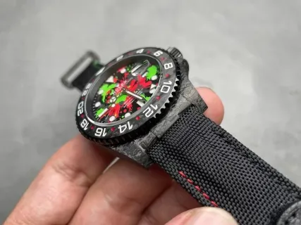 VS Factory Rolex GMT-Master II "DiW Carbon Splatter" Forged Carbon Fiber (Custom Edition) 1:1 Super Clone - DD3285 Movement - VS Factory Official photo 4