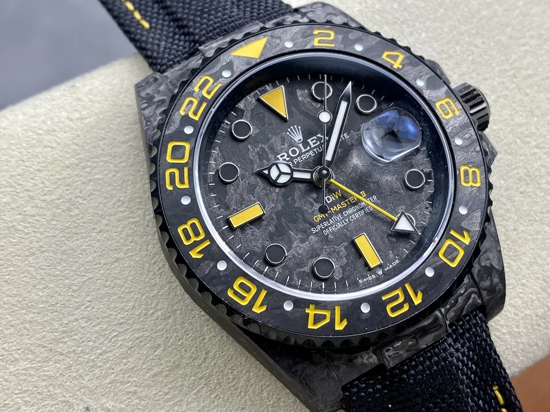 VS Factory Rolex GMT-Master II "DiW Carbon Yellow" Forged Carbon Fiber (Custom Edition) 1:1 Super Clone - DD3285 Movement - VS Factory Official photo 5