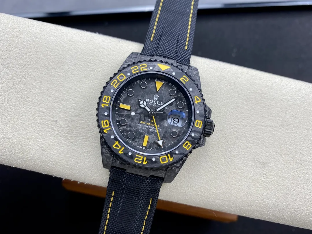VS Factory Rolex GMT-Master II "DiW Carbon Yellow" Forged Carbon Fiber (Custom Edition) 1:1 Super Clone - DD3285 Movement - VS Factory Official photo 6