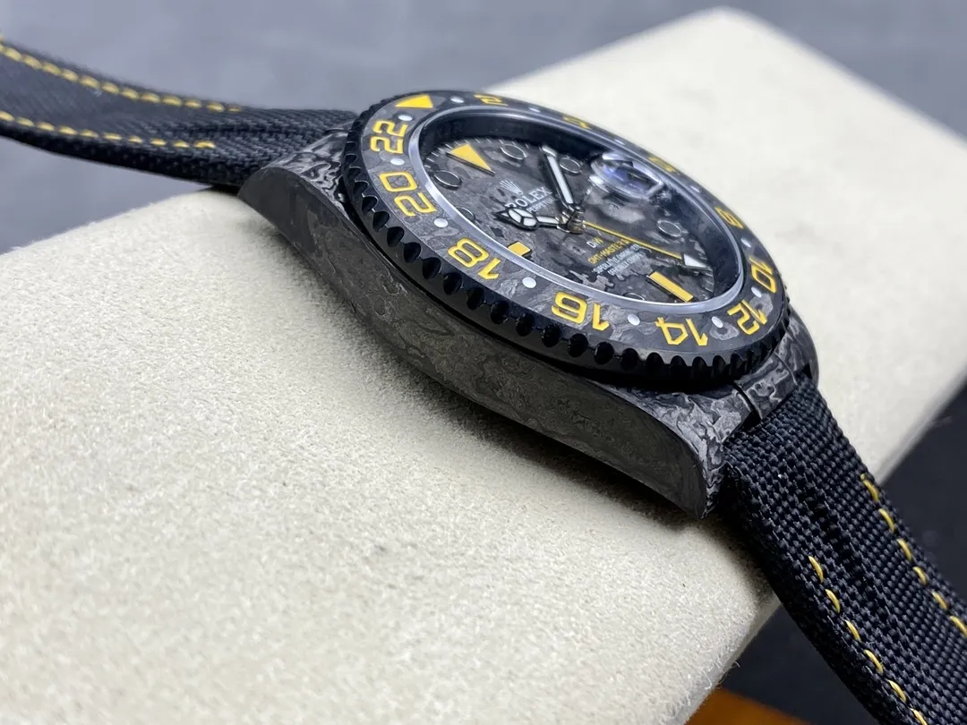 VS Factory Rolex GMT-Master II "DiW Carbon Yellow" Forged Carbon Fiber (Custom Edition) 1:1 Super Clone - DD3285 Movement - VS Factory Official photo 7