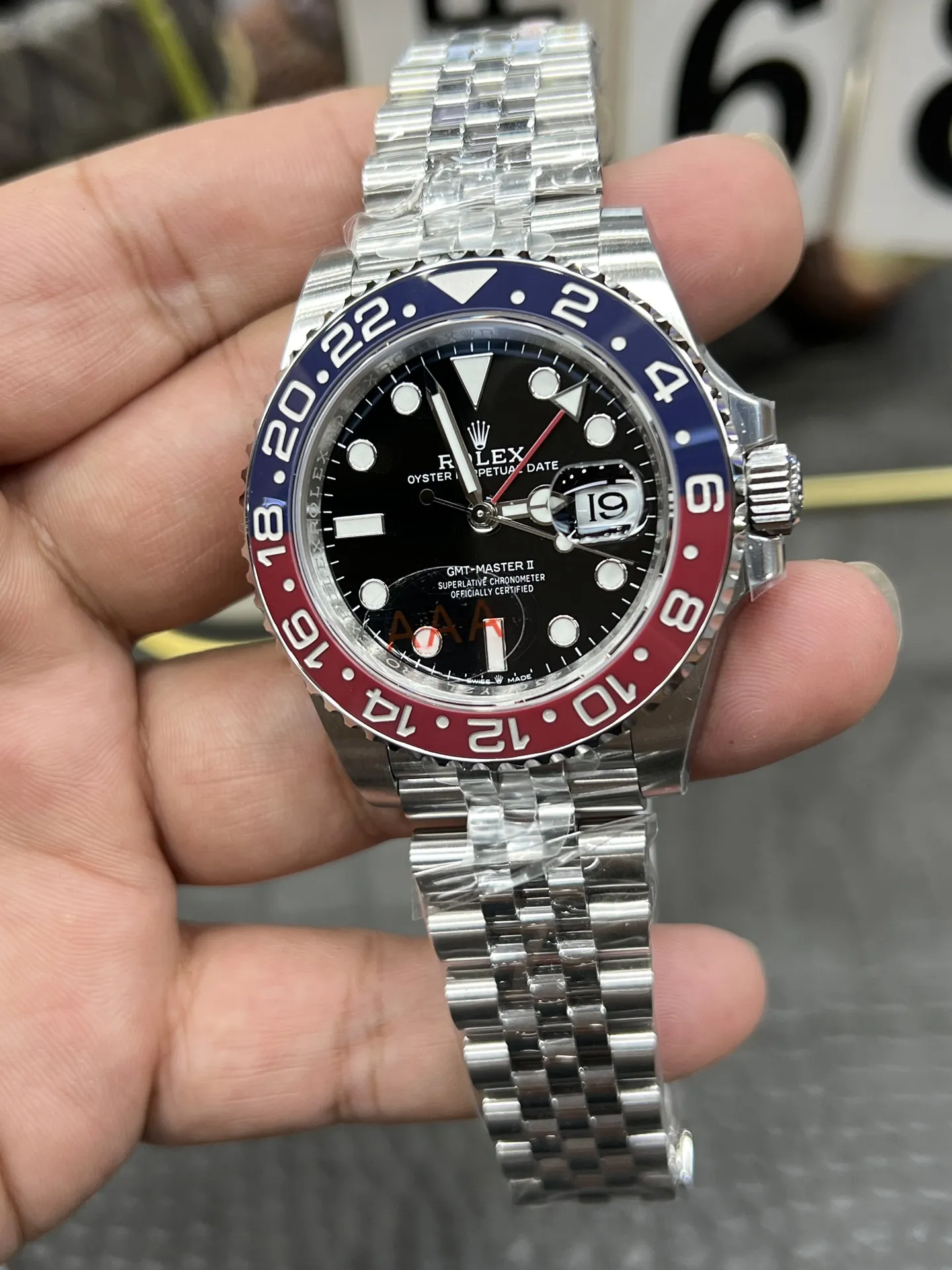 VS Factory Rolex GMT-Master II "Pepsi" Red/Blue Ceramic Bezel Jubilee Bracelet (126710blro) 1:1 Super Clone - DD3285 Movement - VS Factory Official photo 3