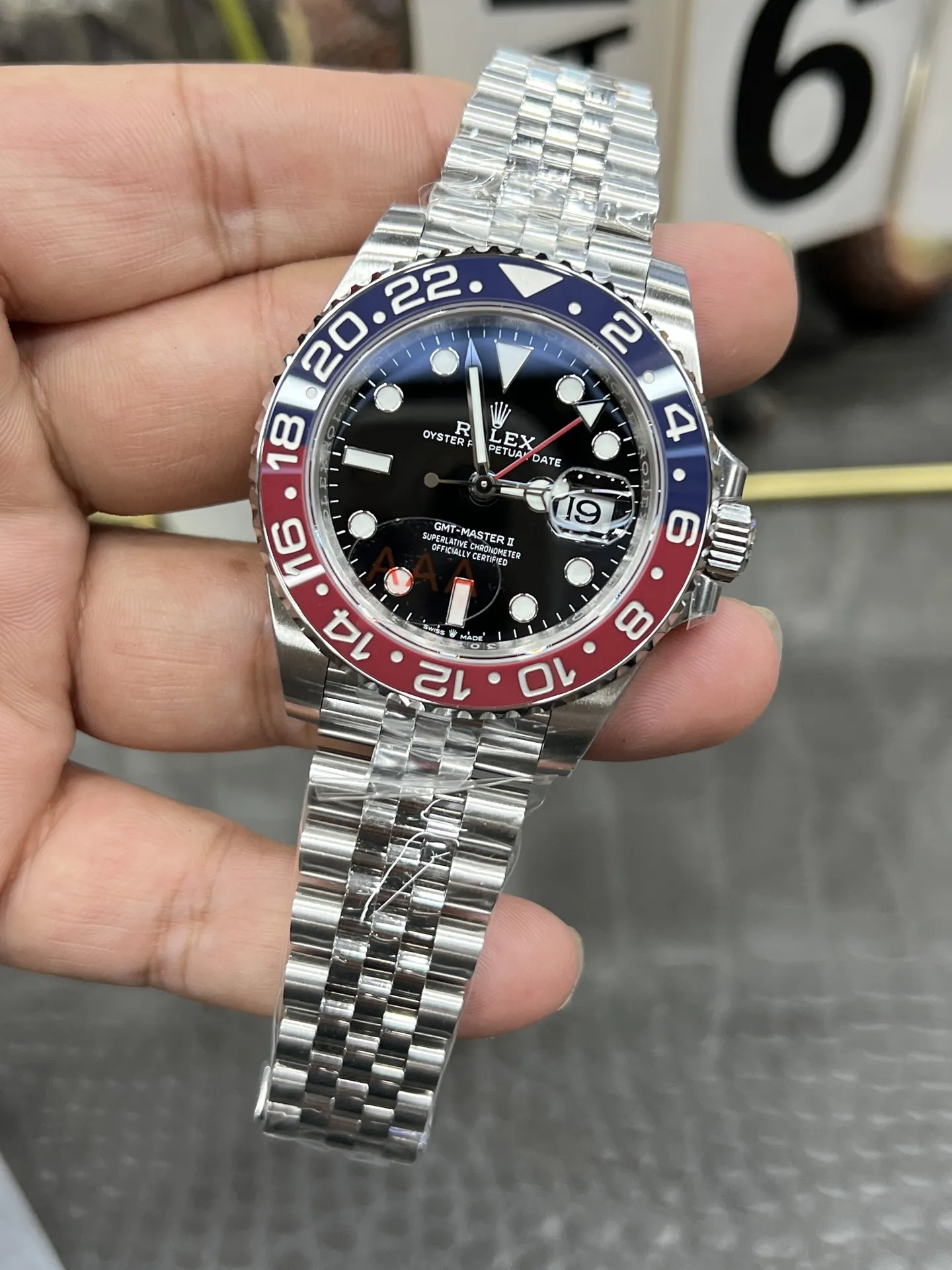 VS Factory Rolex GMT-Master II "Pepsi" Red/Blue Ceramic Bezel Jubilee Bracelet (126710blro) 1:1 Super Clone - DD3285 Movement - VS Factory Official photo 6