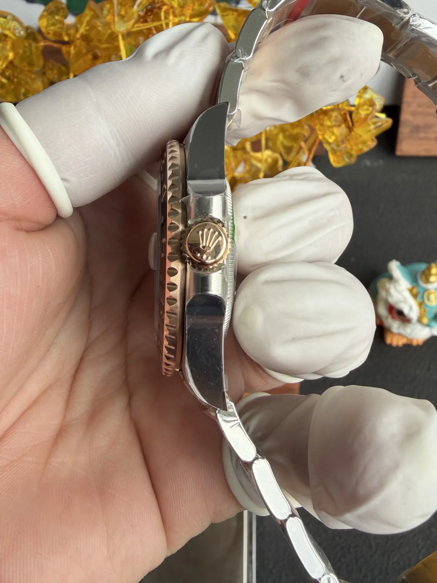 VS Factory Rolex GMT-Master II "Root Beer" Two-Tone Everose Gold Brown/Black Oyster Bracelet (126711chnr) 1:1 Super Clone - DD3285 Movement - VS Factory Official photo 5