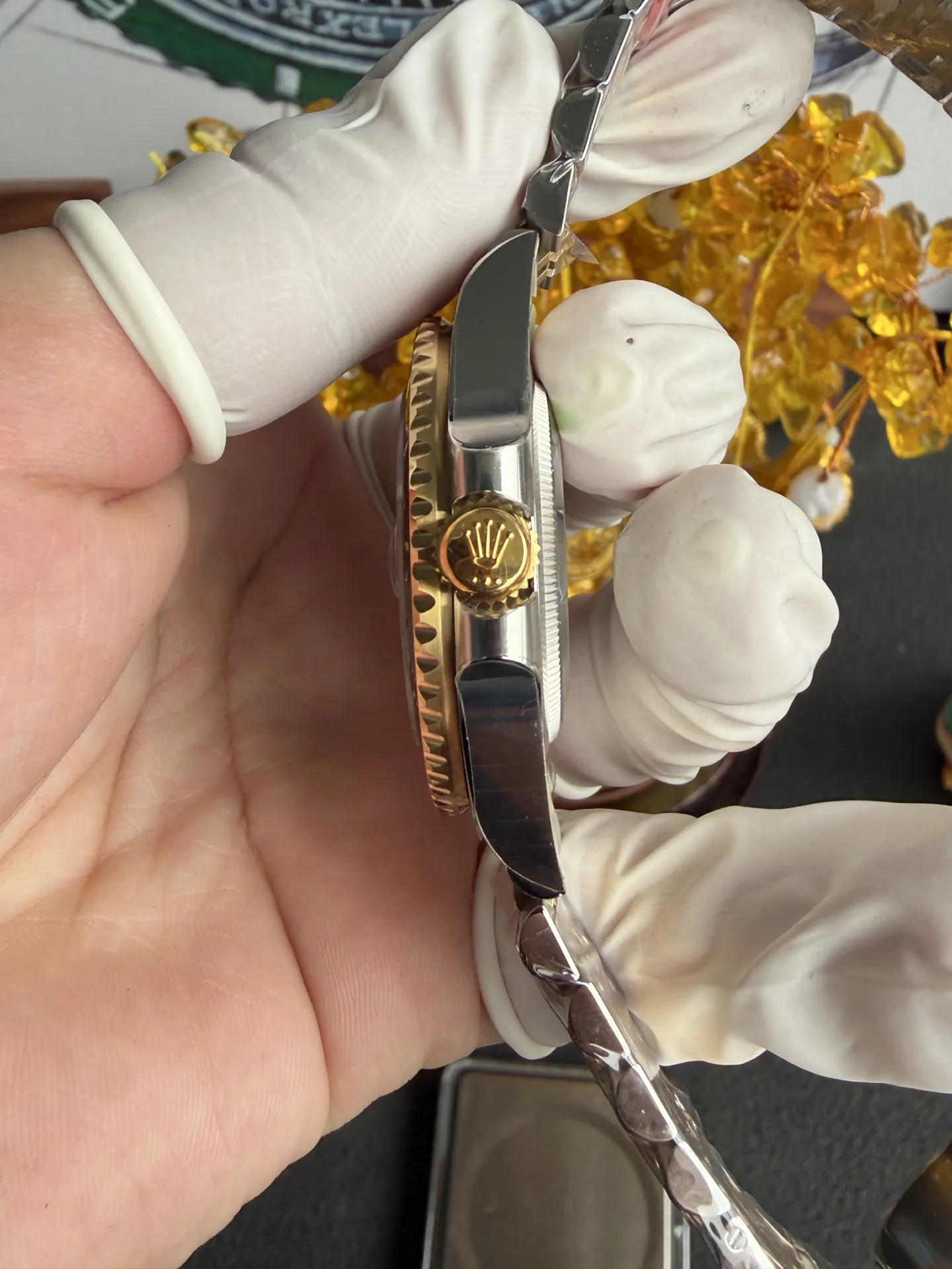 VS Factory Rolex GMT-Master II Two-Tone Yellow Gold Black/Grey Ceramic Bezel Jubilee Bracelet(126713grnr) 1:1 Super Clone - DD3285 Movement - VS Factory Official photo 9